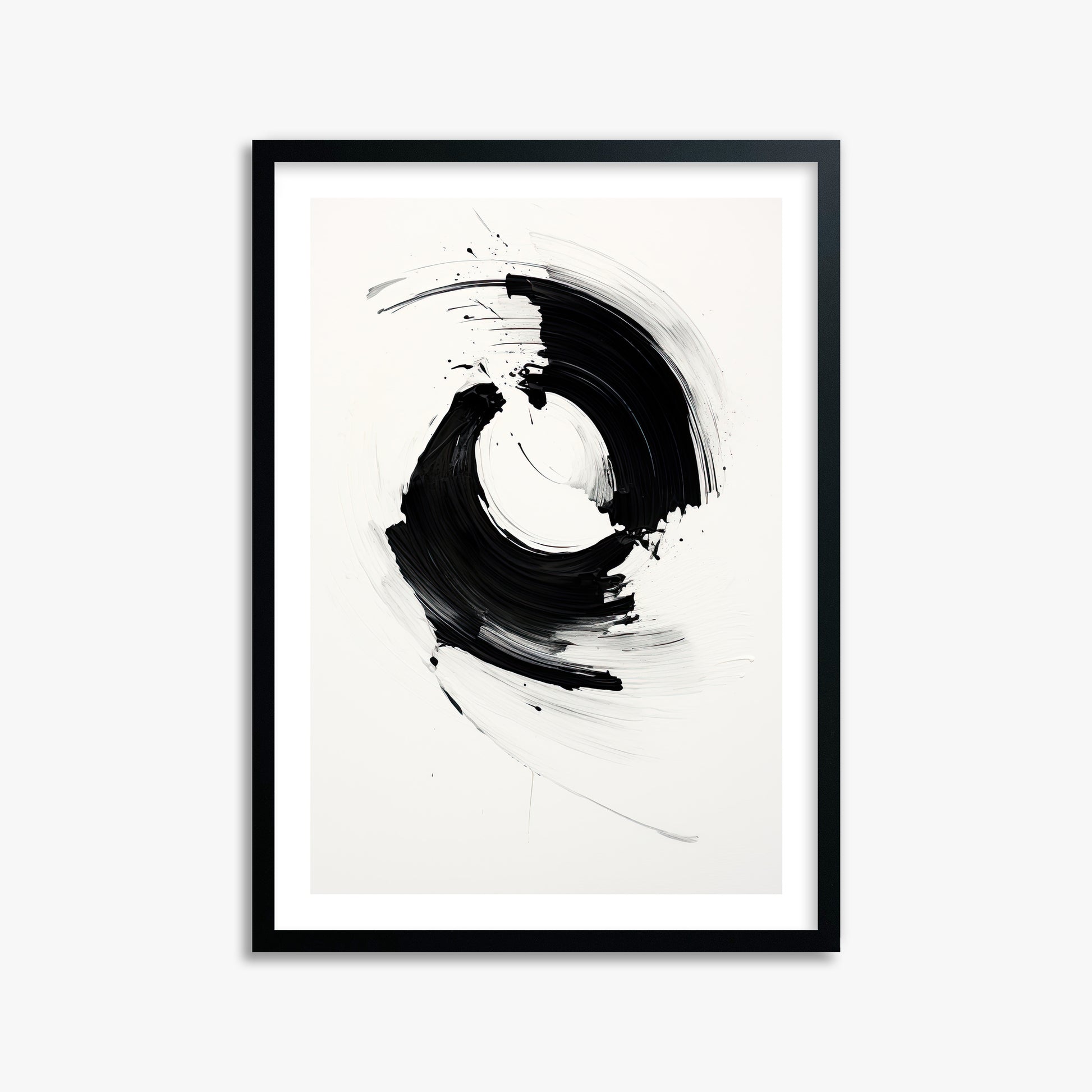 Orb in Motion, 50x70cm Black Framed Art Reproduction