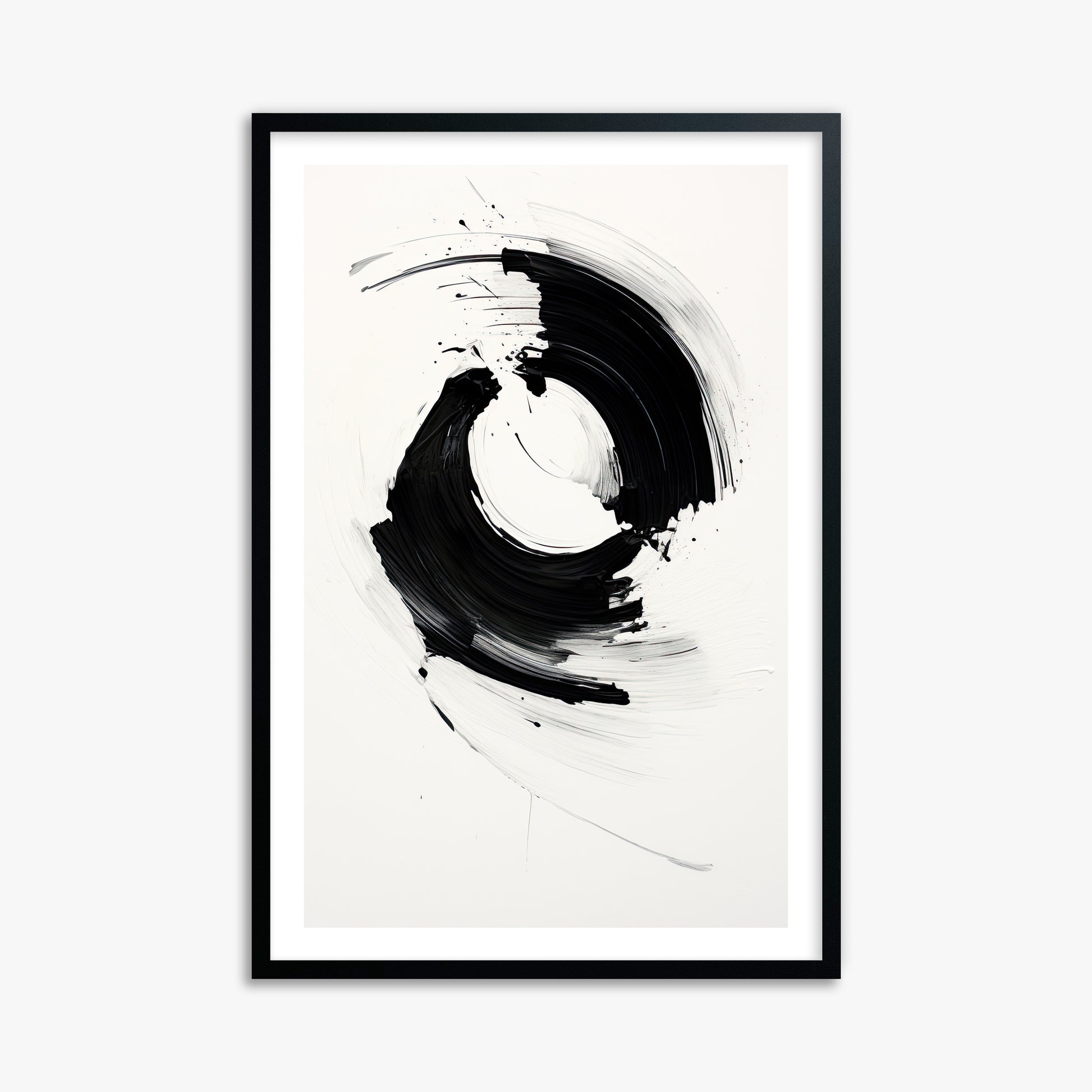 Orb in Motion, 61x91cm Black Framed Art Reproduction