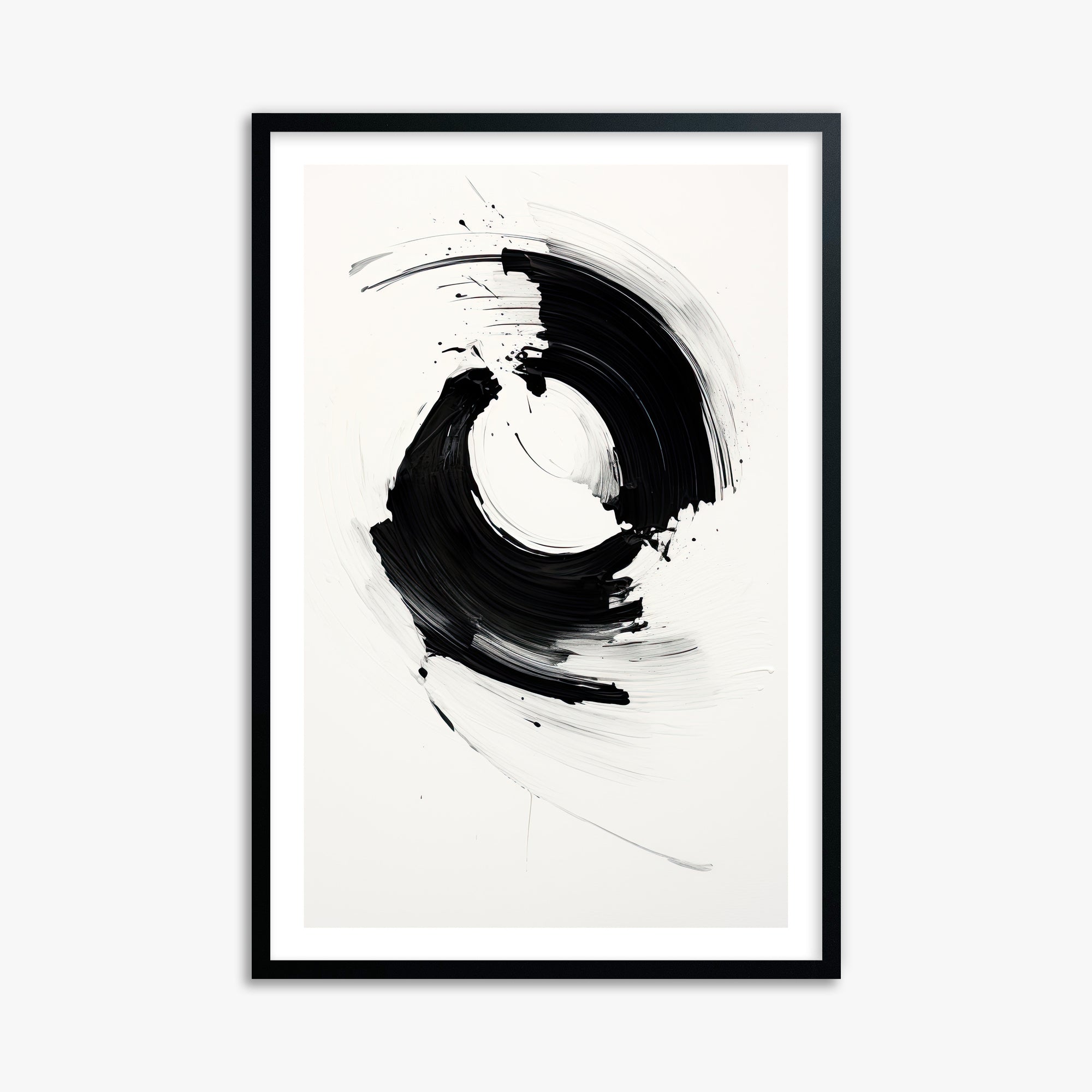 Orb in Motion, 61x91cm Black Framed Art Reproduction