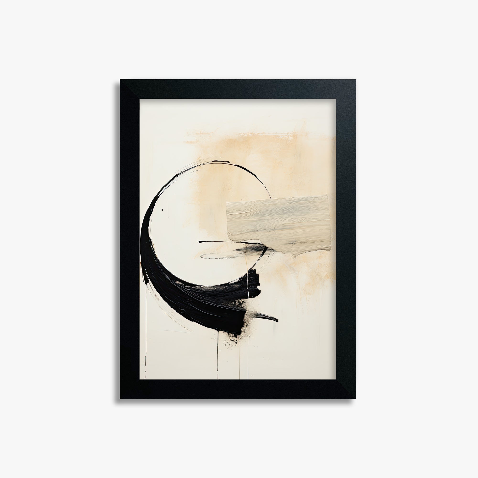 Arc Fragment, 21x30cm Framed Poster With Black Frame
