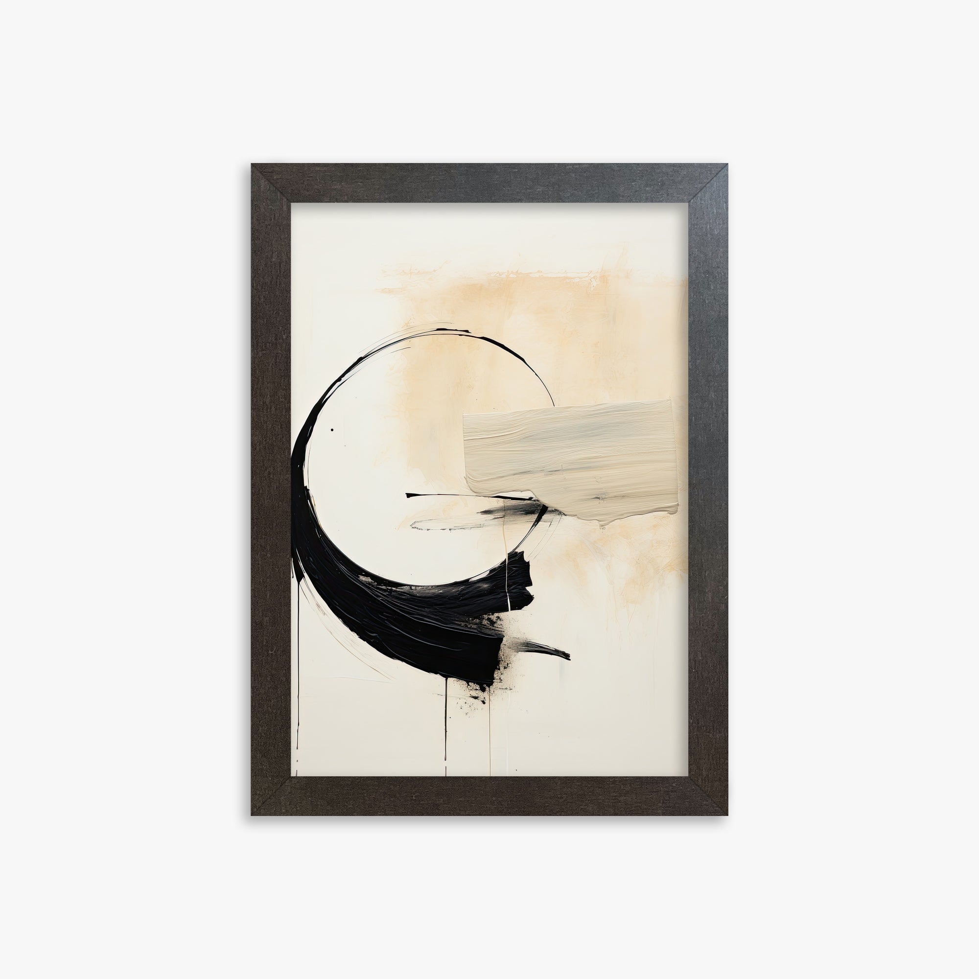 Arc Fragment, 21x30cm Framed Art Reproduction With Espresso Frame