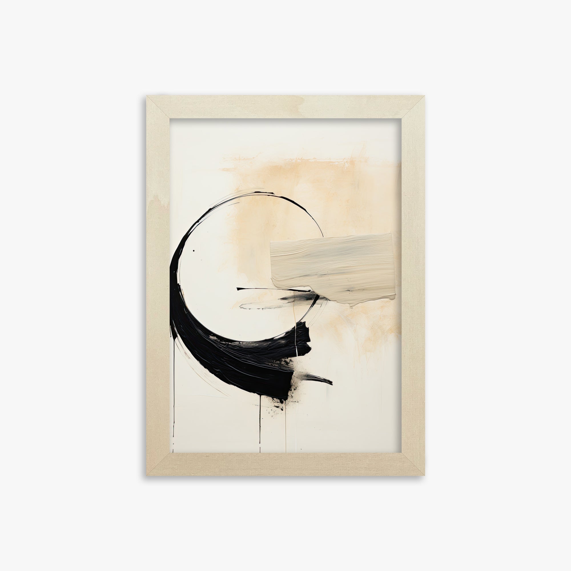 Arc Fragment, 21x30cm Framed Art Reproduction With Lime Wood Frame