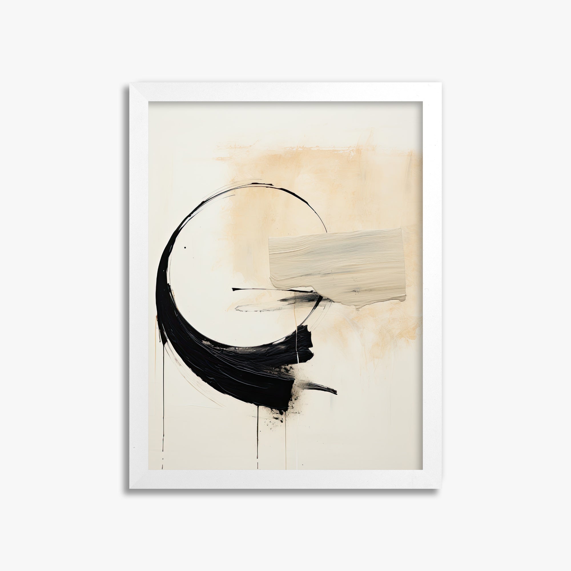 Arc Fragment, 30x40cm Framed Poster With White Frame