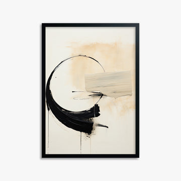 Arc Fragment, 50x70cm Framed Poster With Black Frame