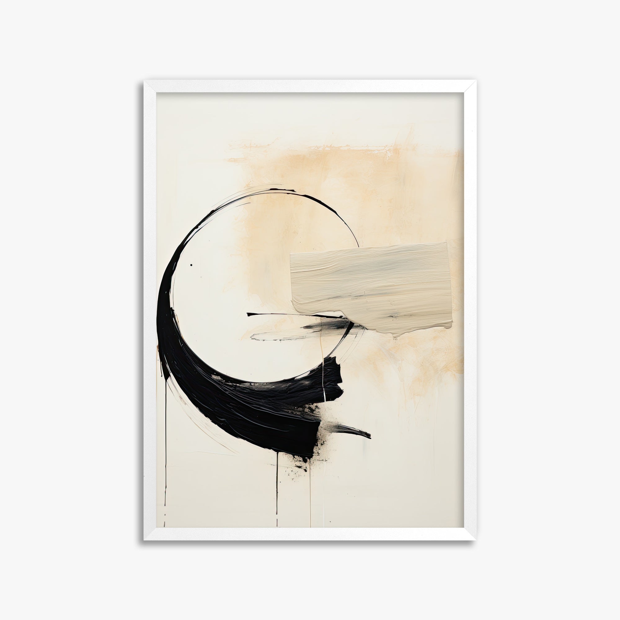 Arc Fragment, 50x70cm Framed Poster With White Frame