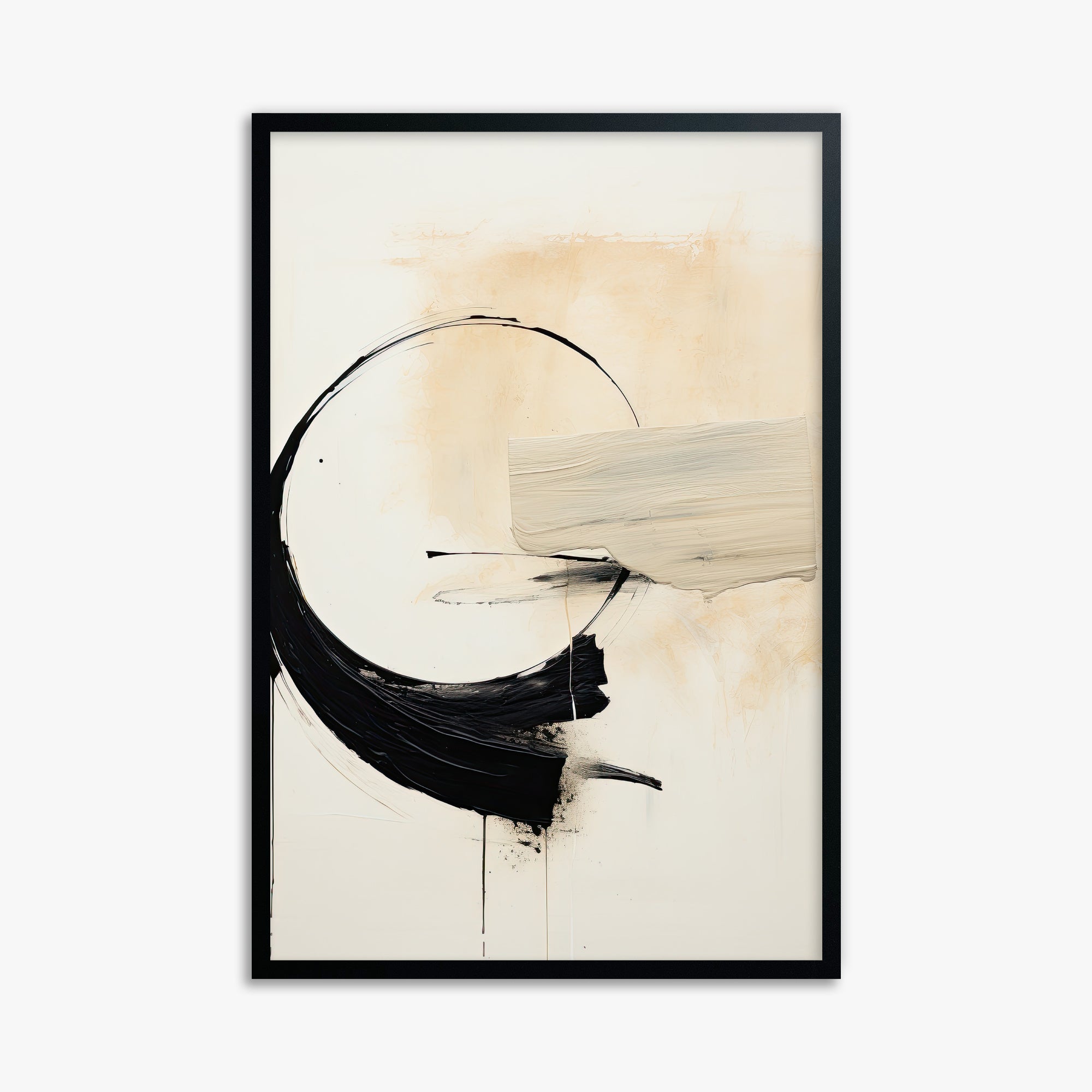 Arc Fragment, 61x91cm Framed Poster With Black Frame