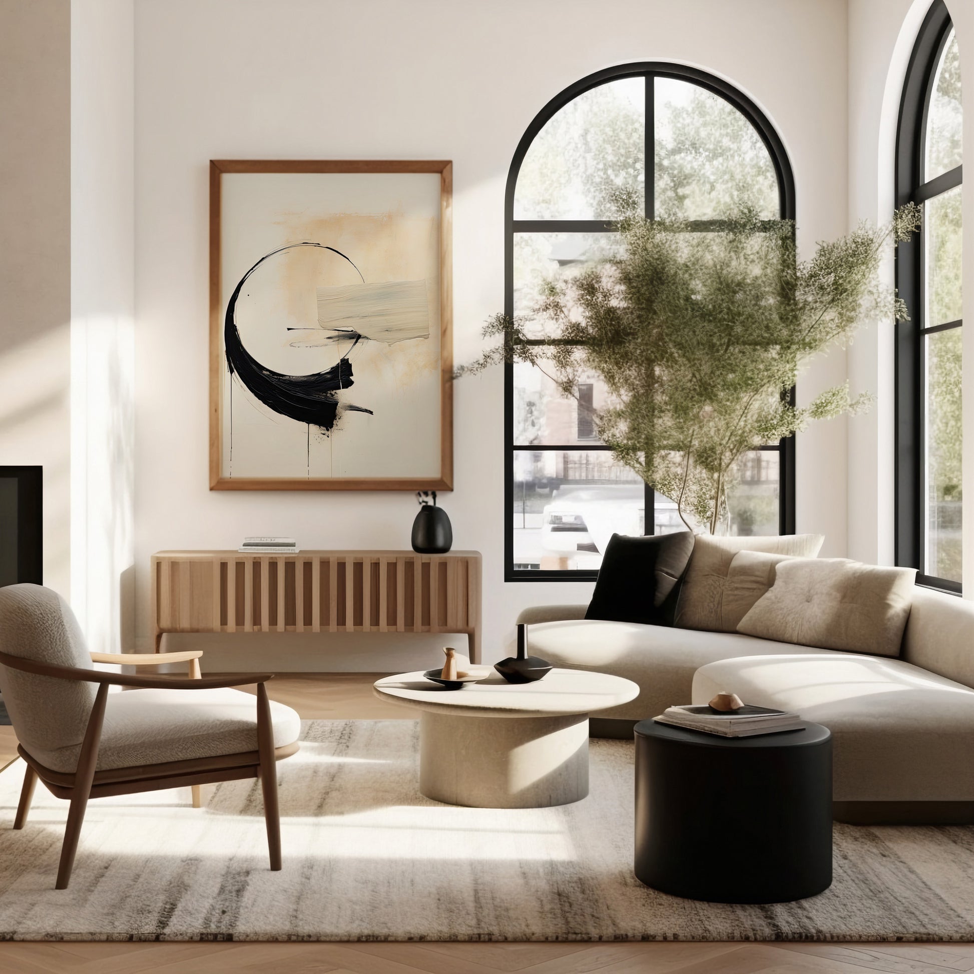 Design Concept No. 40 for Arc Fragment Modern Poster Art