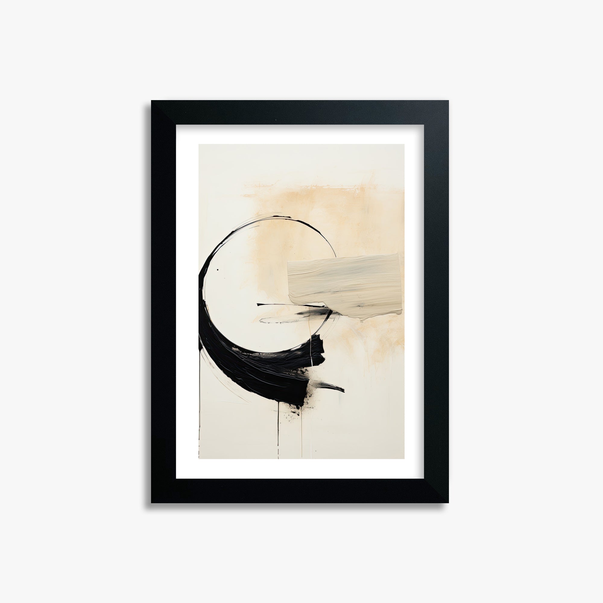 Arc Fragment, 21x30cm Black Framed Art Reproduction