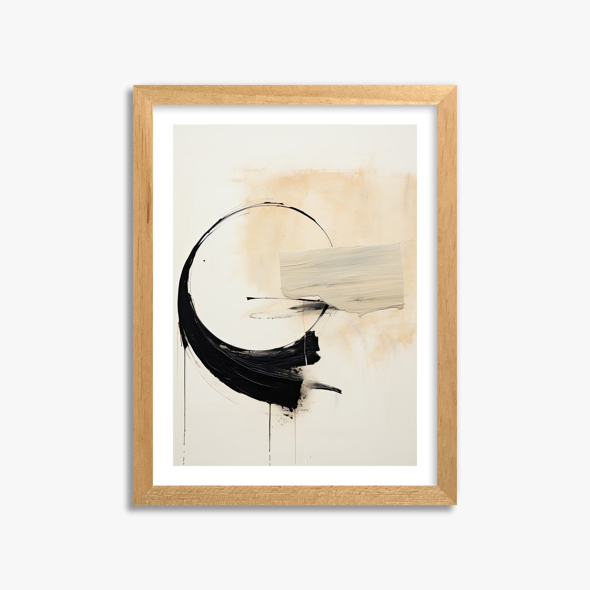 Arc Fragment, 30x40cm Oak Framed Art Reproduction