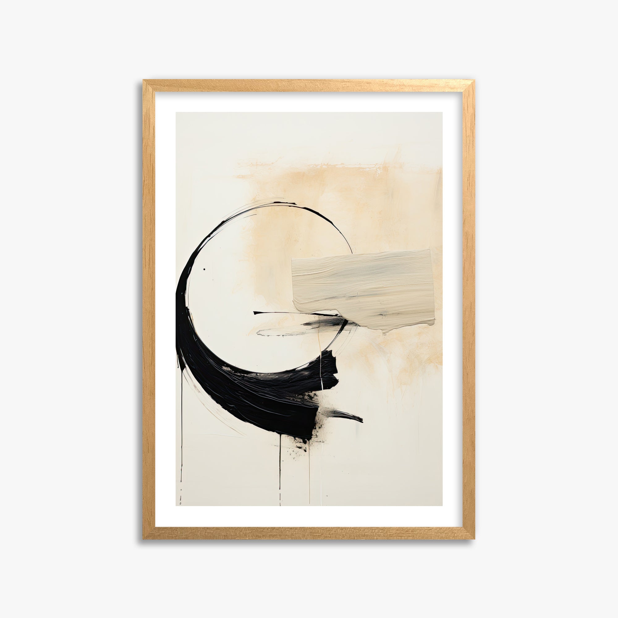 Arc Fragment, 50x70cm Oak Framed Art Reproduction