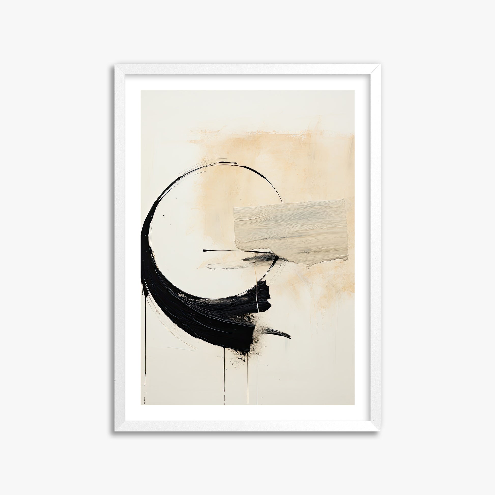Arc Fragment, 50x70cm Whitek Framed Art Reproduction