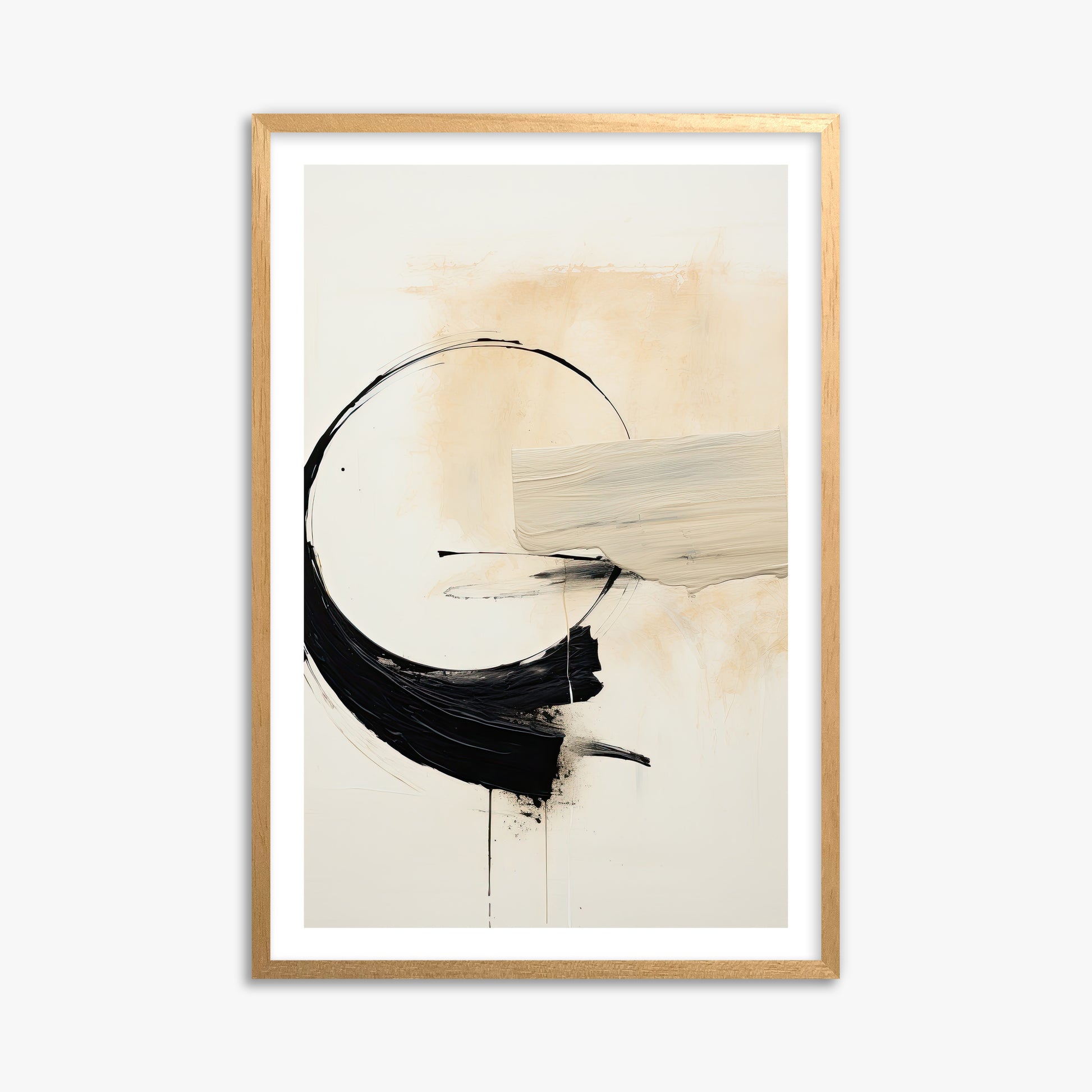 Arc Fragment, 61x91cm Oak Framed Art Reproduction
