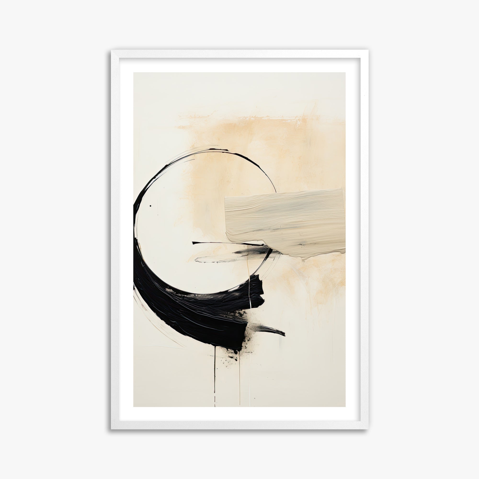 Arc Fragment, 61x91cm Whitek Framed Art Reproduction