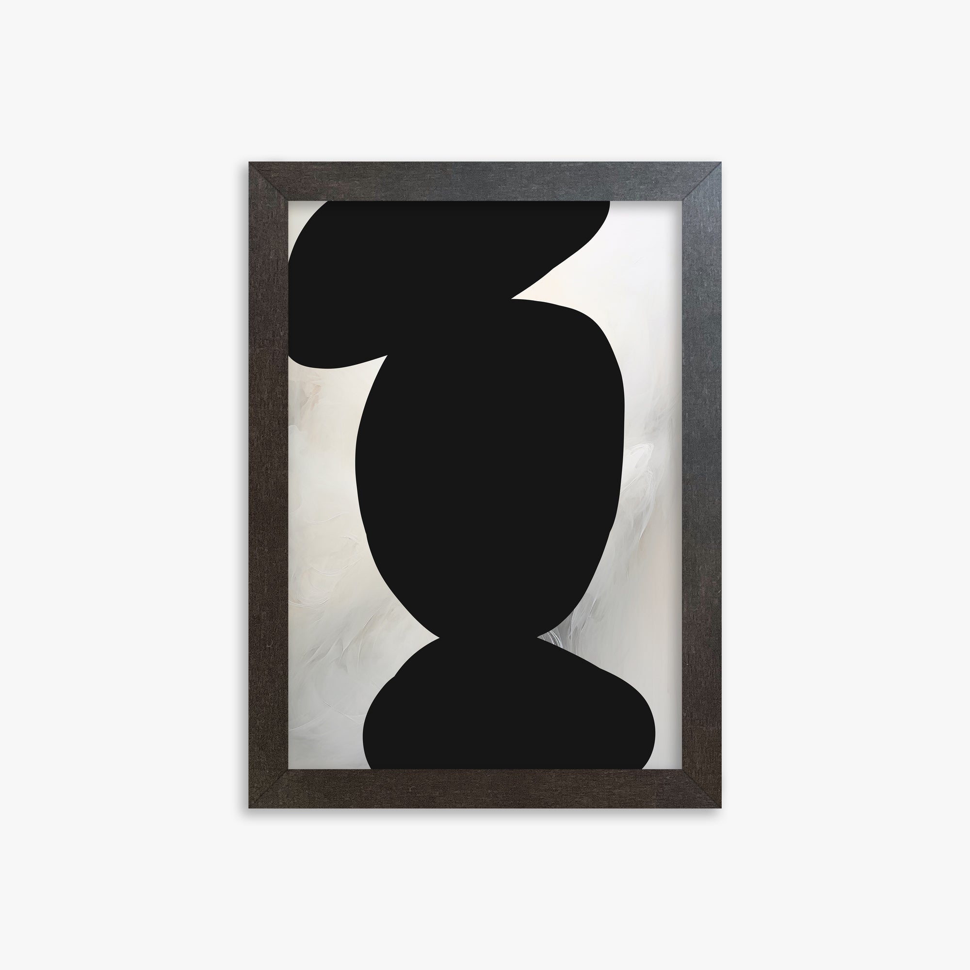 Silent Totem, 21x30cm Framed Art Reproduction With Espresso Frame