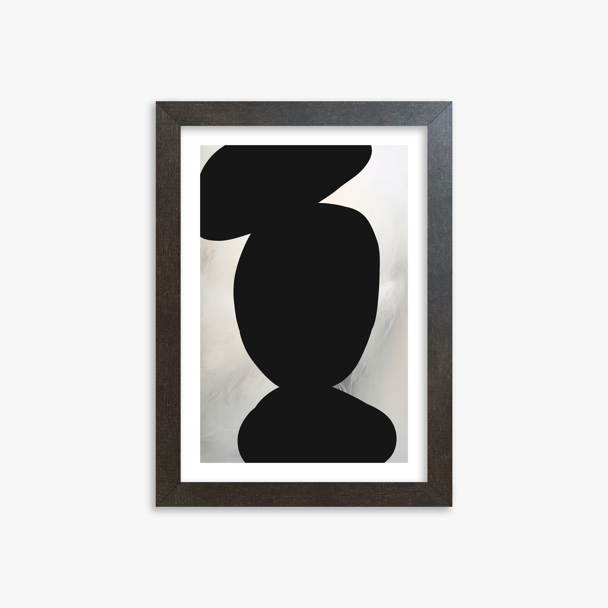 Silent Totem, 21x30cm Framed Art Reproduction With Espresso Frame