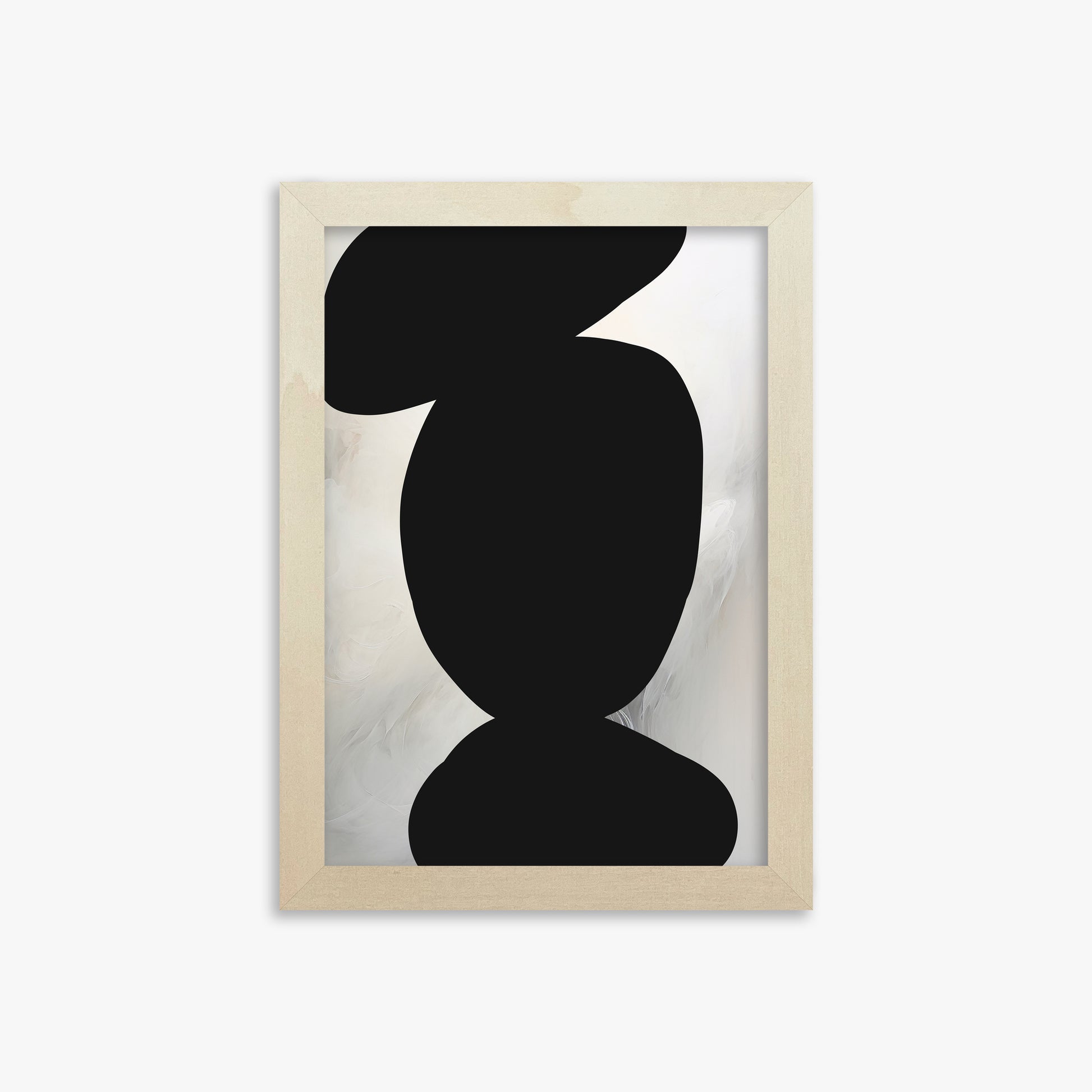 Silent Totem, 21x30cm Framed Art Reproduction With Lime Wood Frame