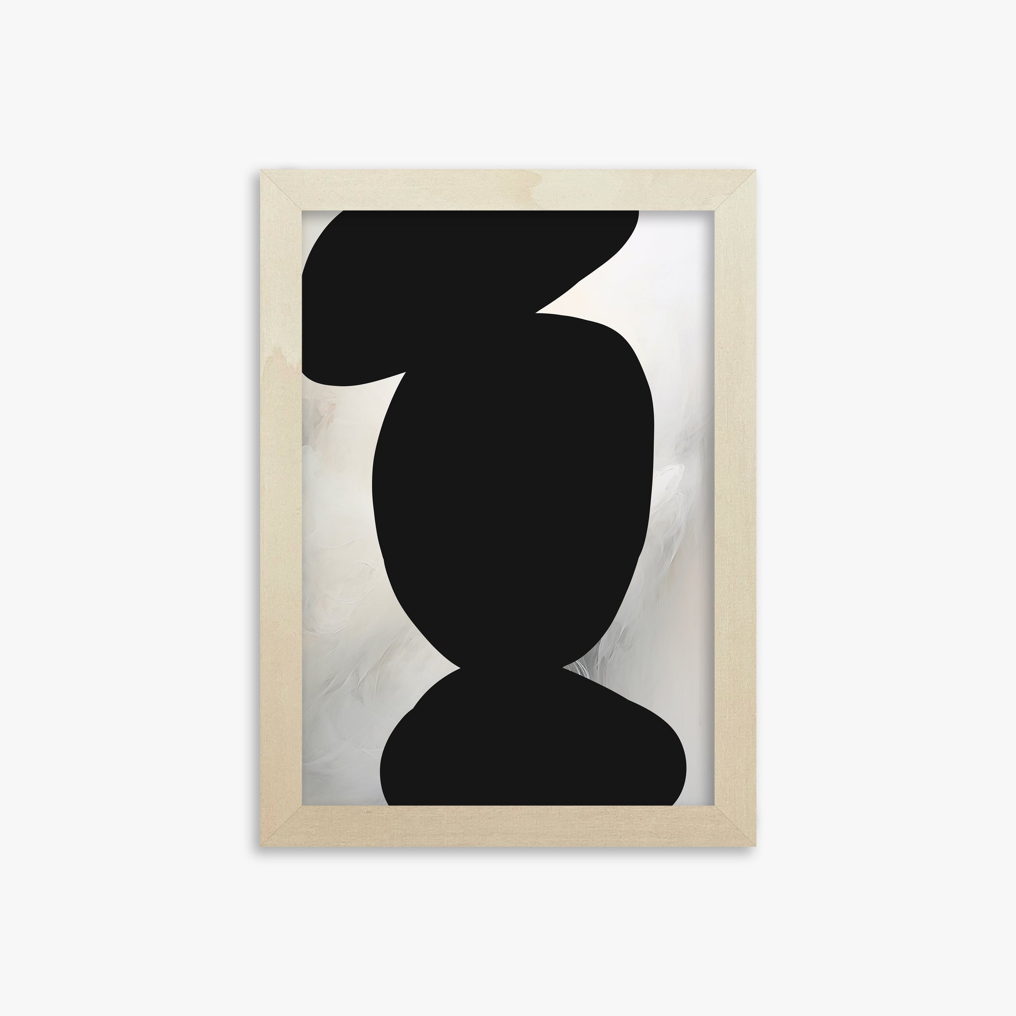 Silent Totem, 21x30cm Framed Art Reproduction With Lime Wood Frame