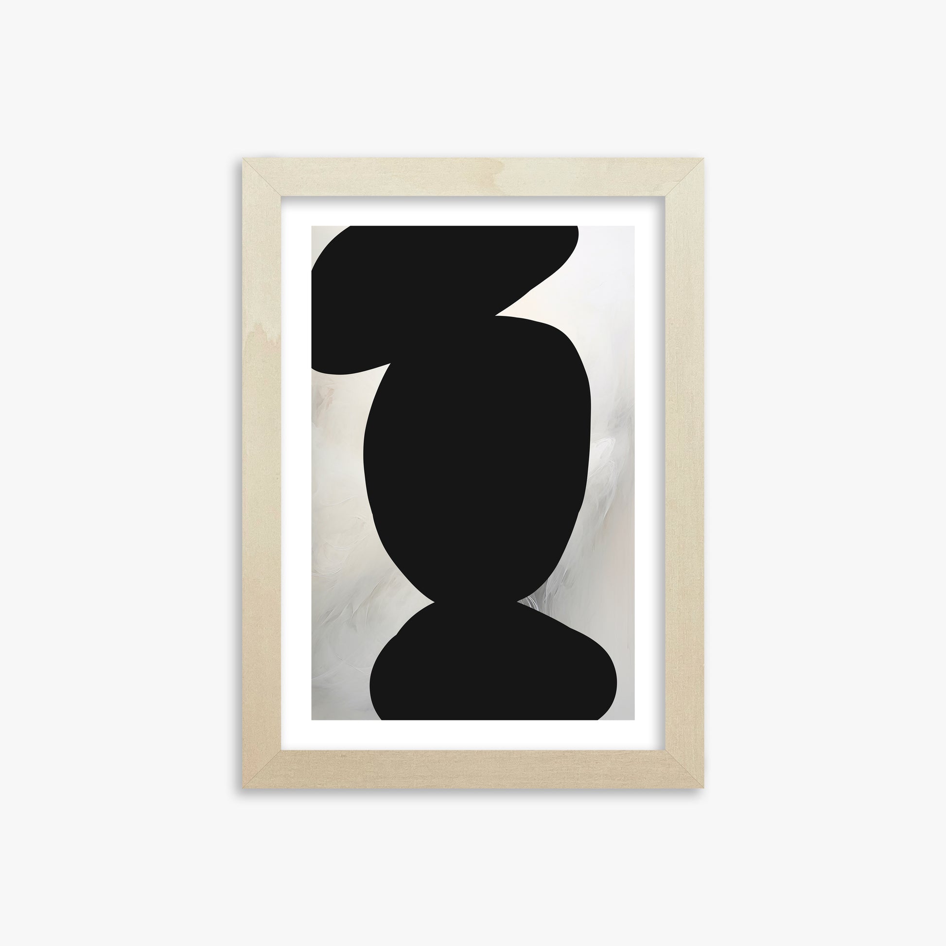 Silent Totem, 21x30cm Framed Art Reproduction With Lime Wood Frame