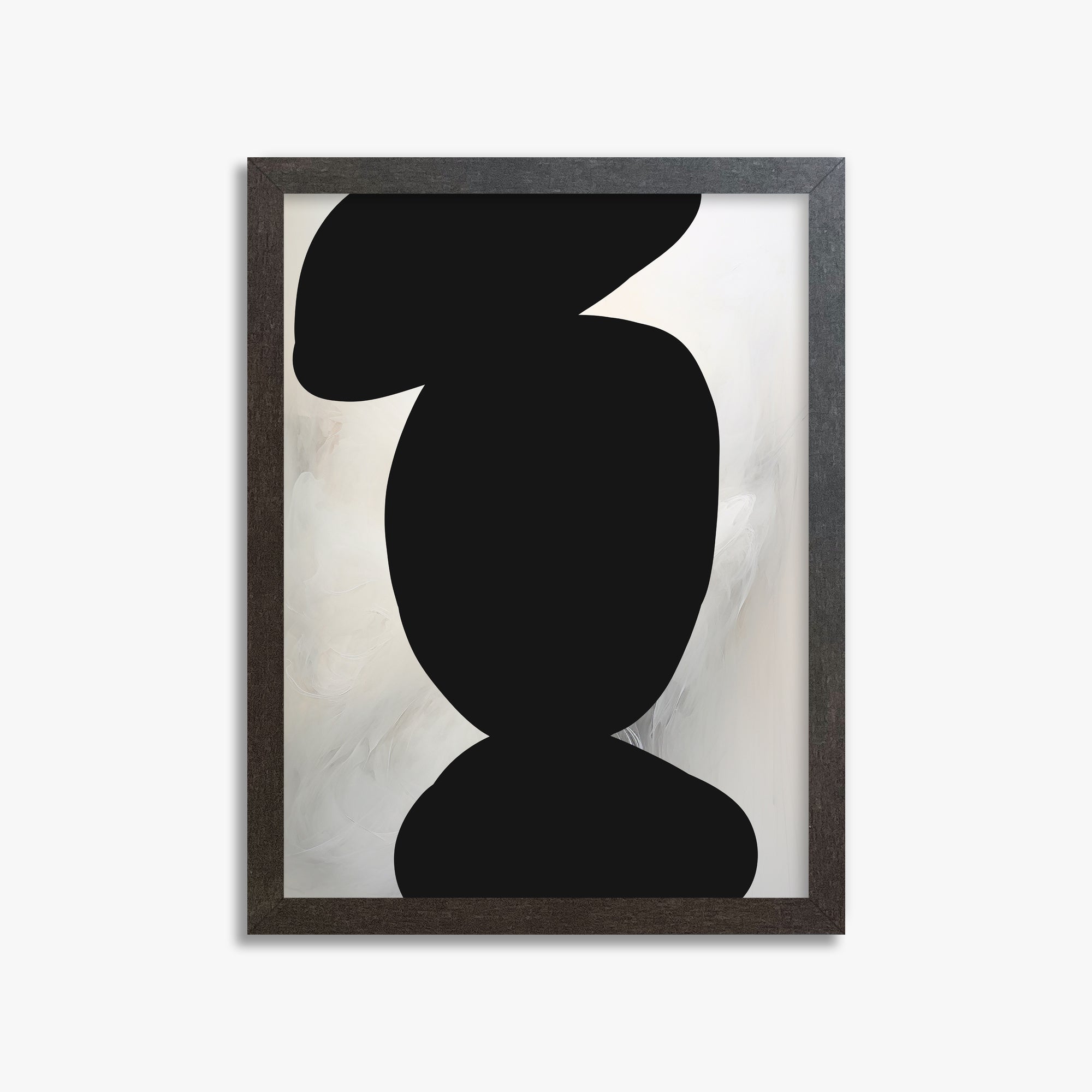 Silent Totem, 30x40cm Framed Art Reproduction With Espresso Frame
