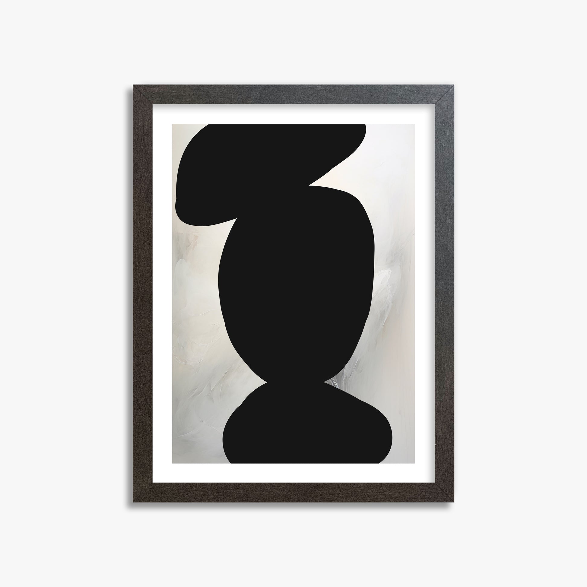 Silent Totem, 30x40cm Framed Art Reproduction With Espresso Frame