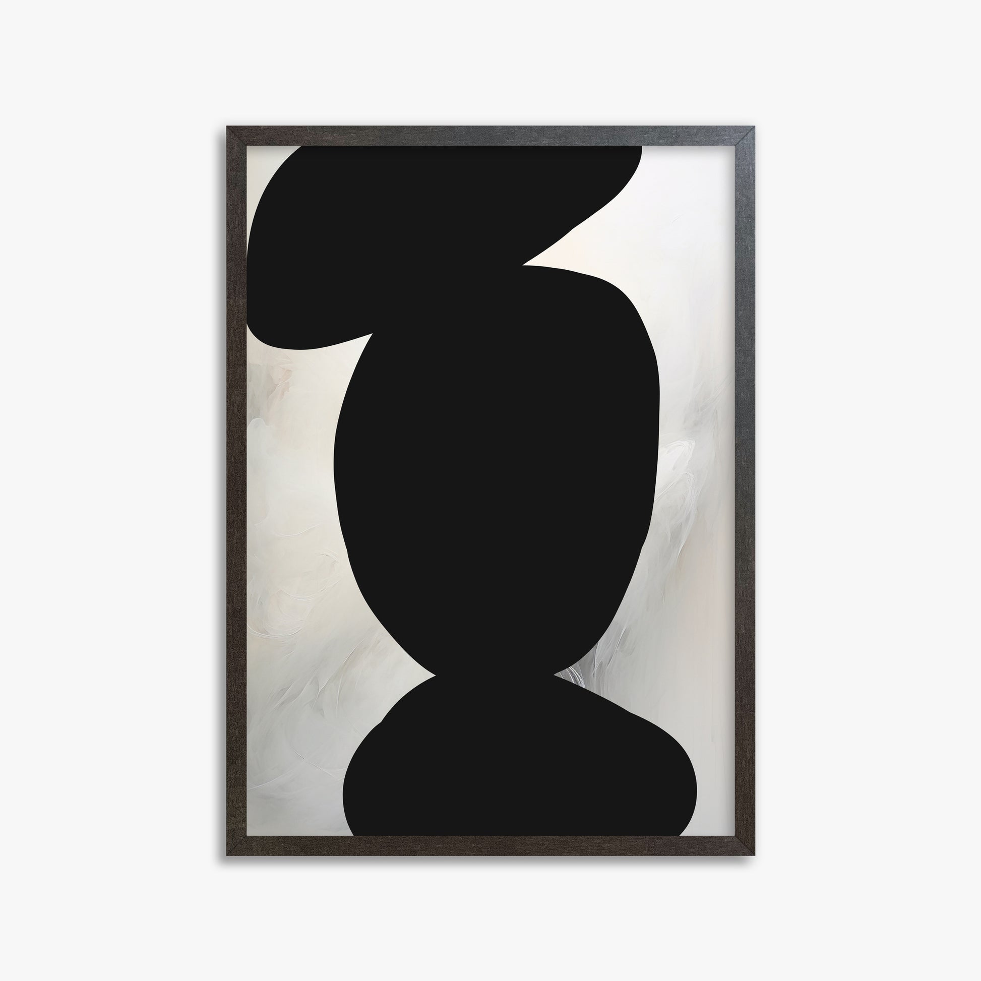 Silent Totem, 50x70cm Framed Art Reproduction With Espresso Frame