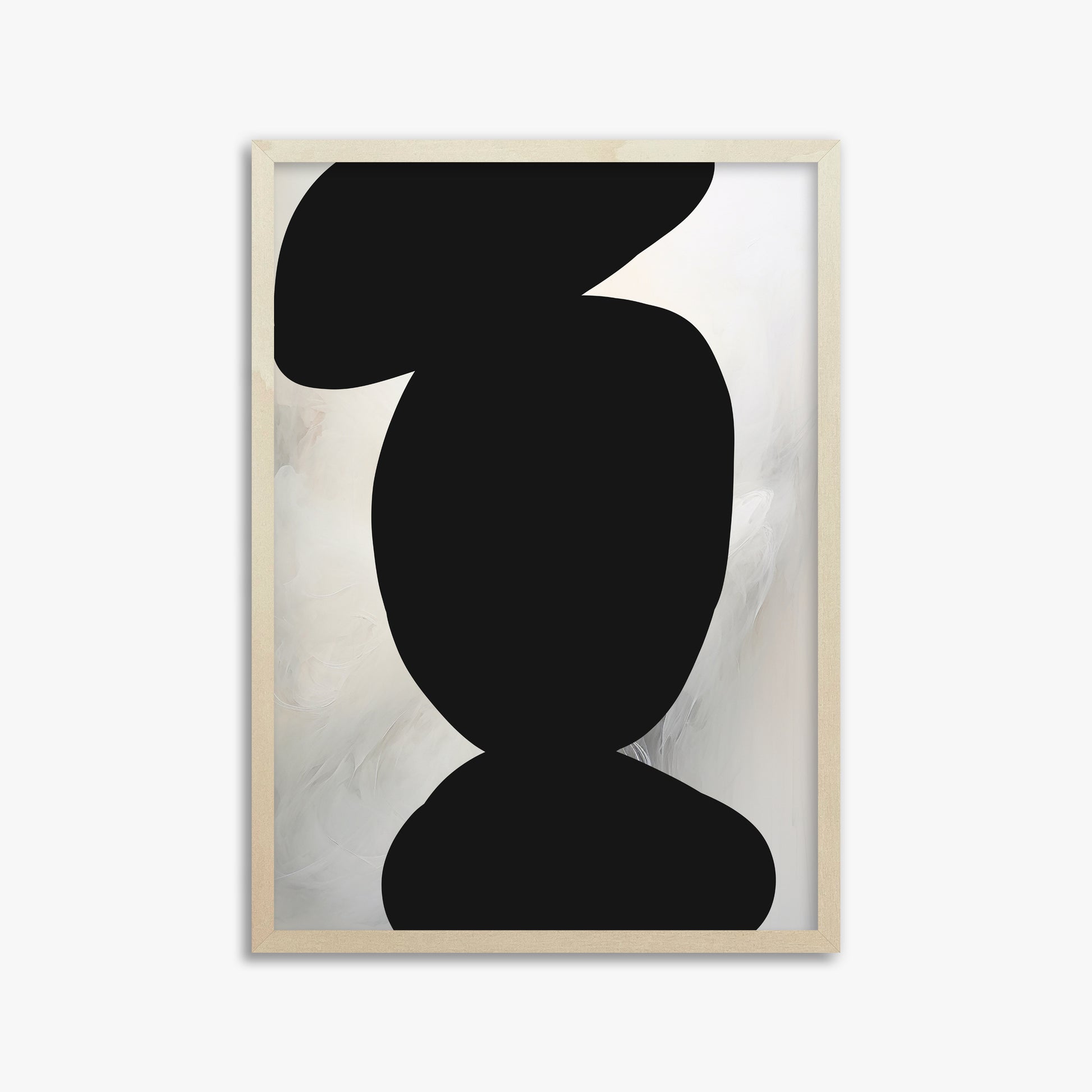 Silent Totem, 50x70cm Framed Art Reproduction With Lime Wood Frame