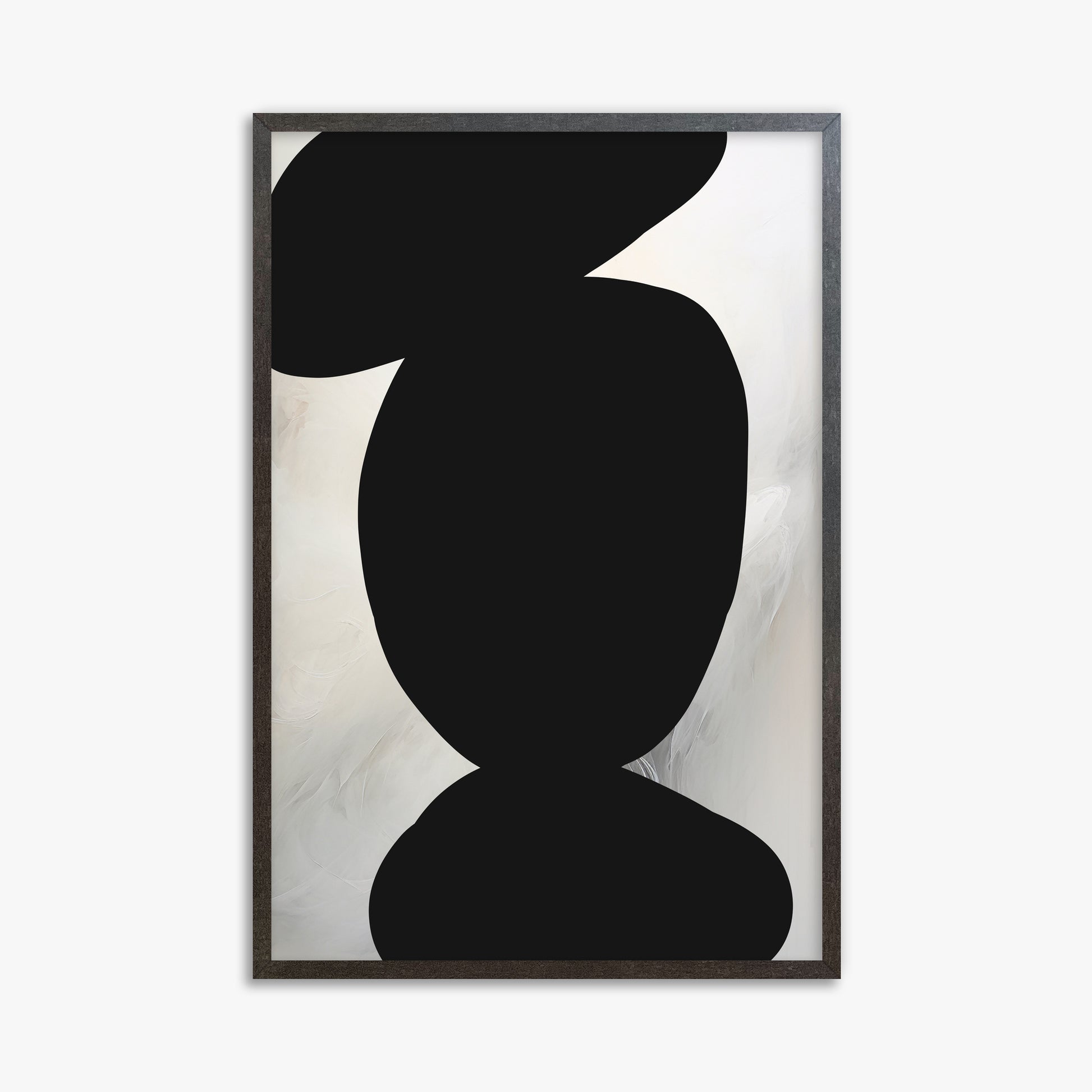 Silent Totem, 61x91cm Framed Art Reproduction With Espresso Frame