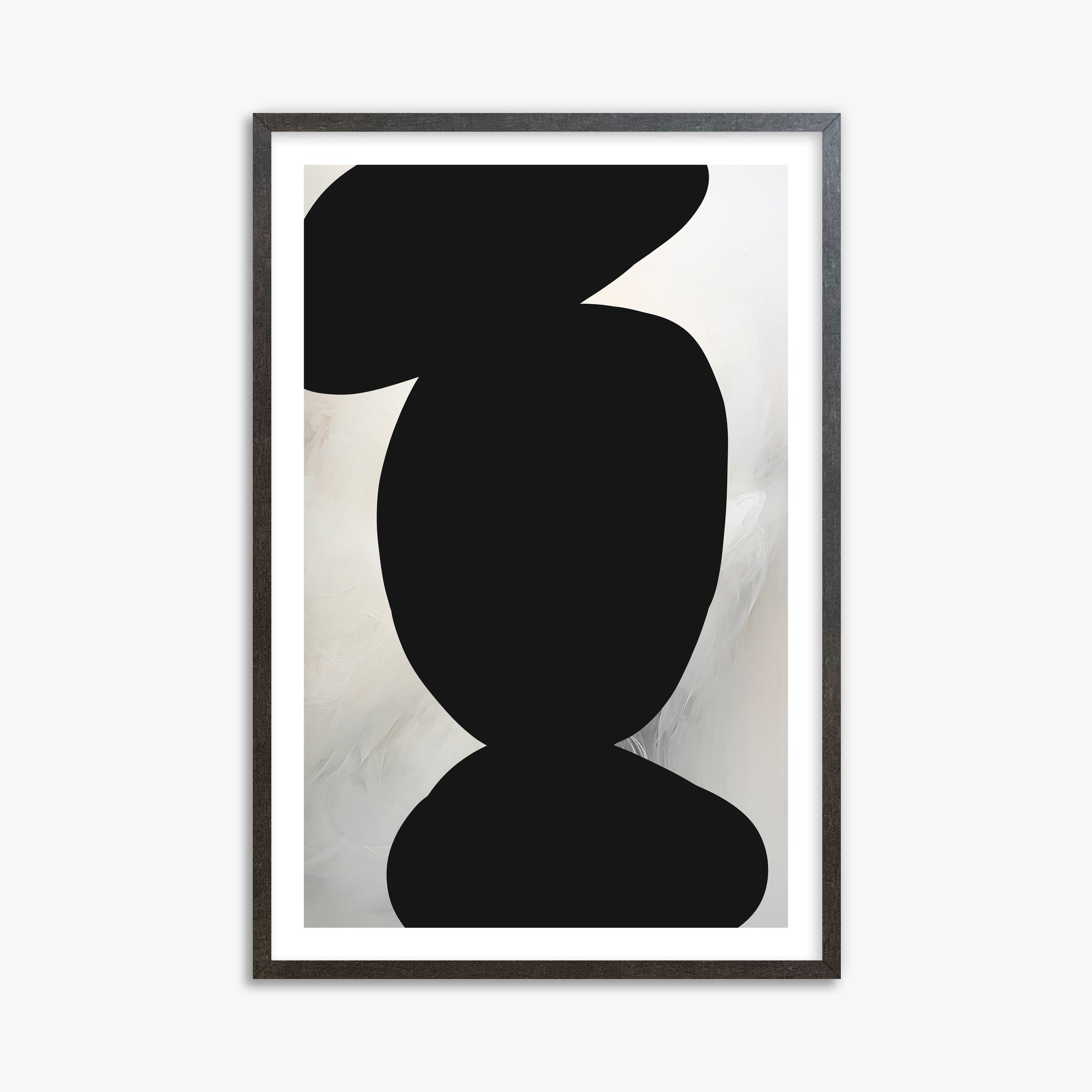 Silent Totem, 61x91cm Framed Art Reproduction With Espresso Frame