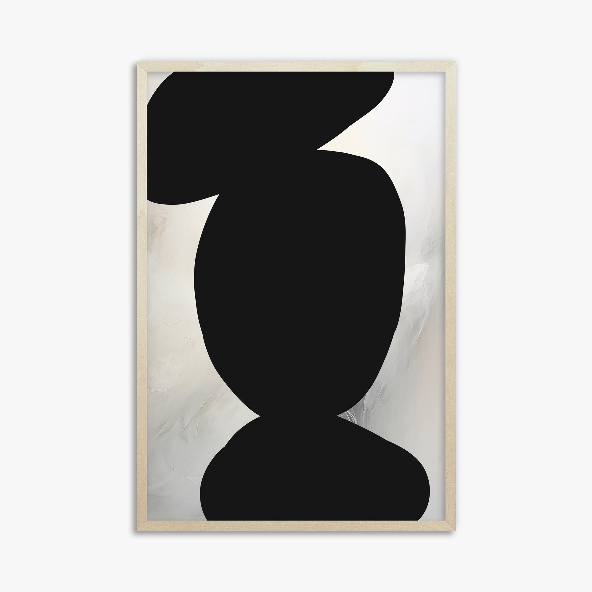 Silent Totem, 61x91cm Framed Art Reproduction With Lime Wood Frame