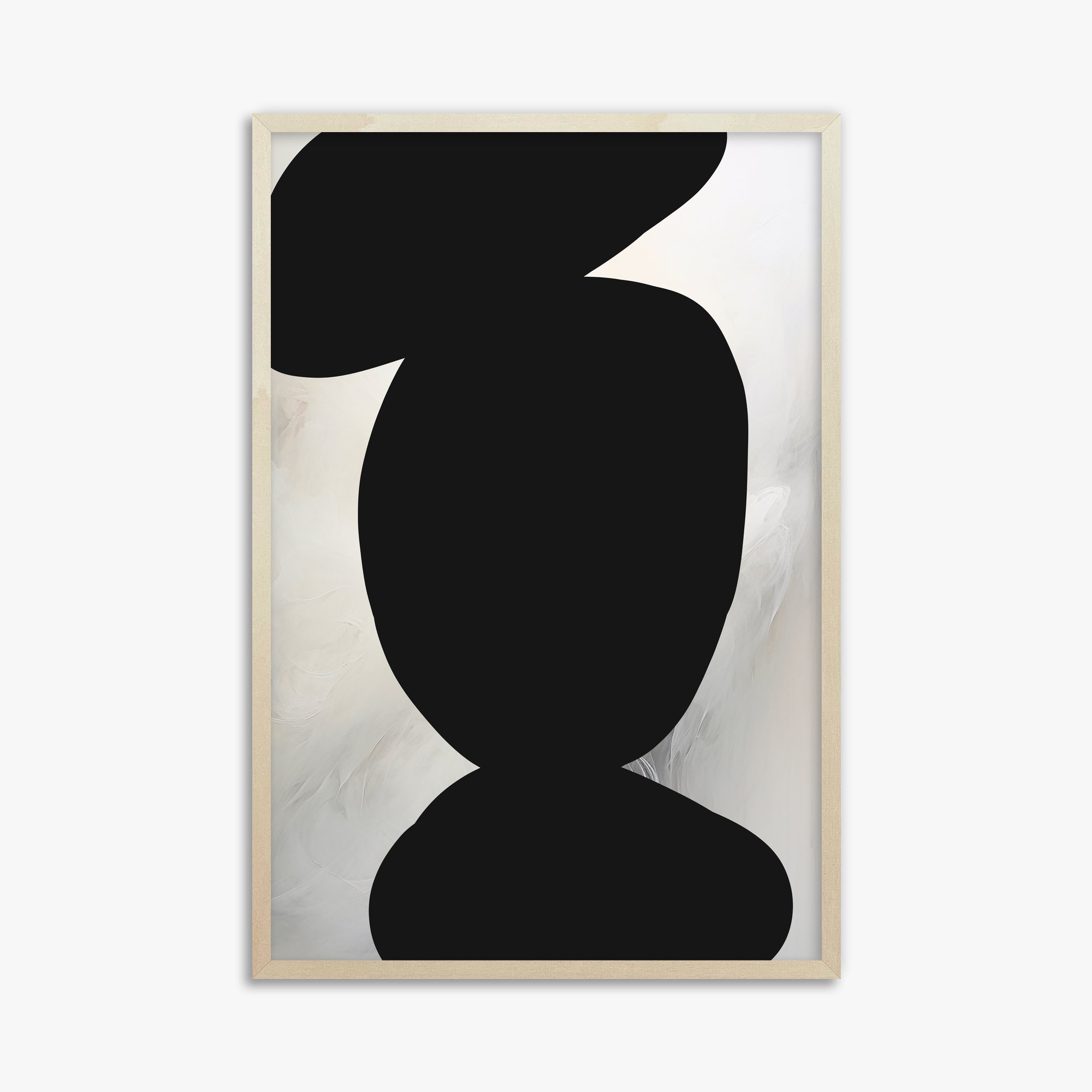 Silent Totem, 61x91cm Framed Art Reproduction With Lime Wood Frame
