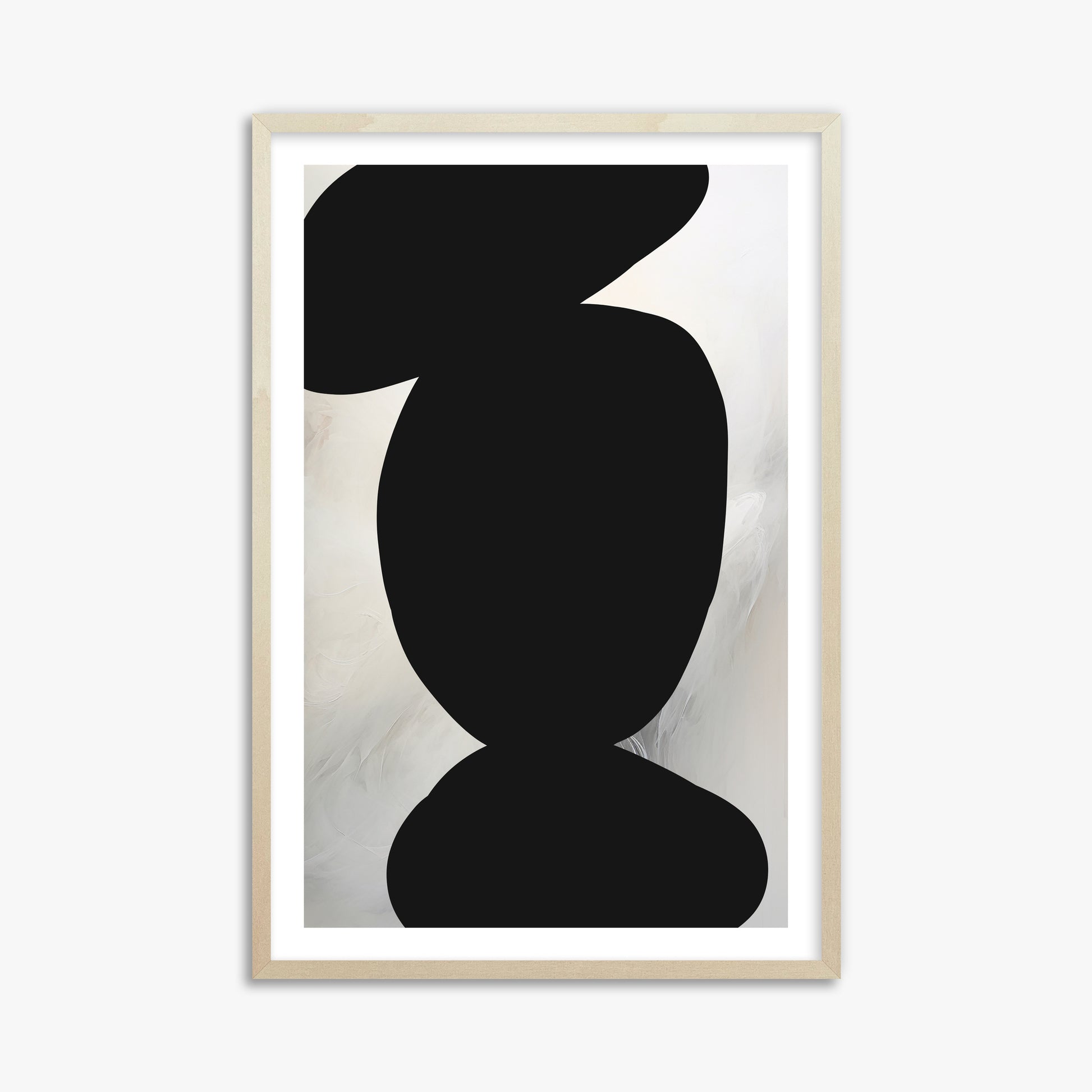 Silent Totem, 61x91cm Framed Art Reproduction With Lime Wood Frame