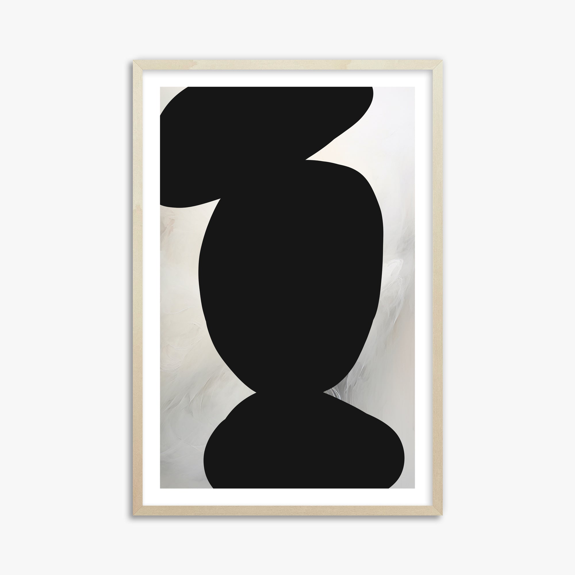 Silent Totem, 61x91cm Framed Art Reproduction With Lime Wood Frame