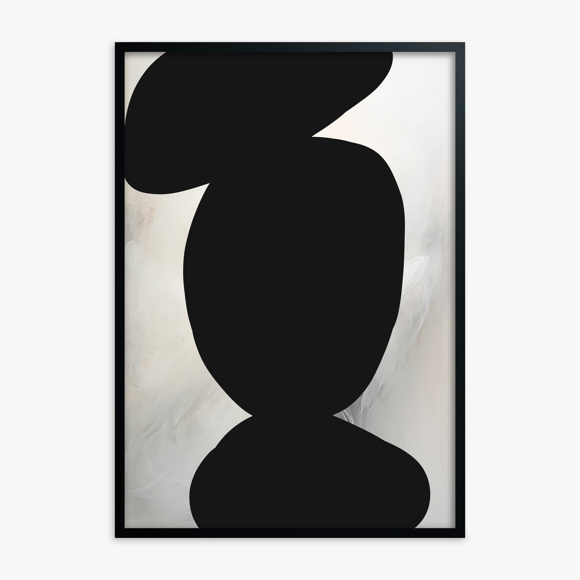 Silent Totem, Black Framed Poster With Black Frame