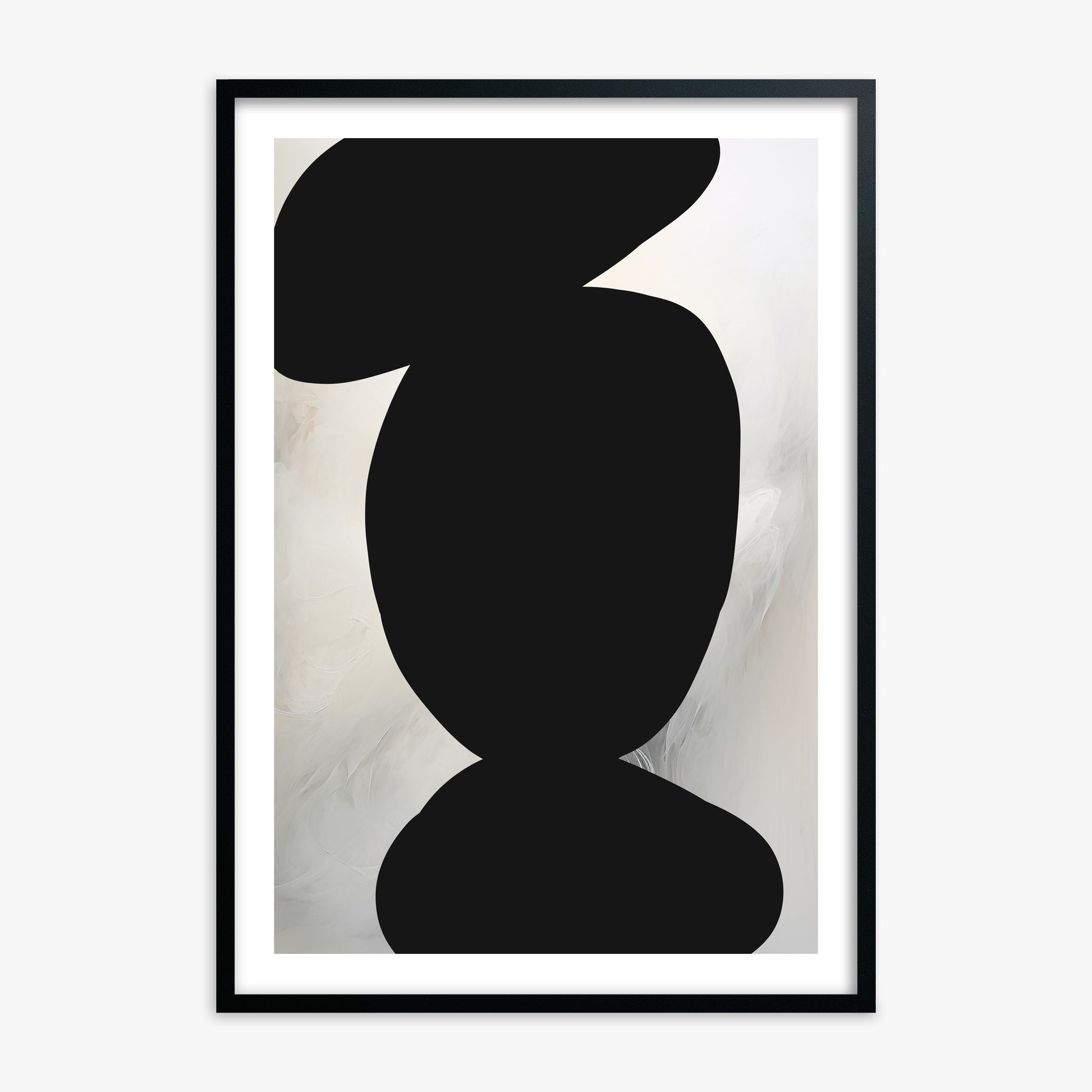 Silent Totem, Black Framed Poster With Black Frame