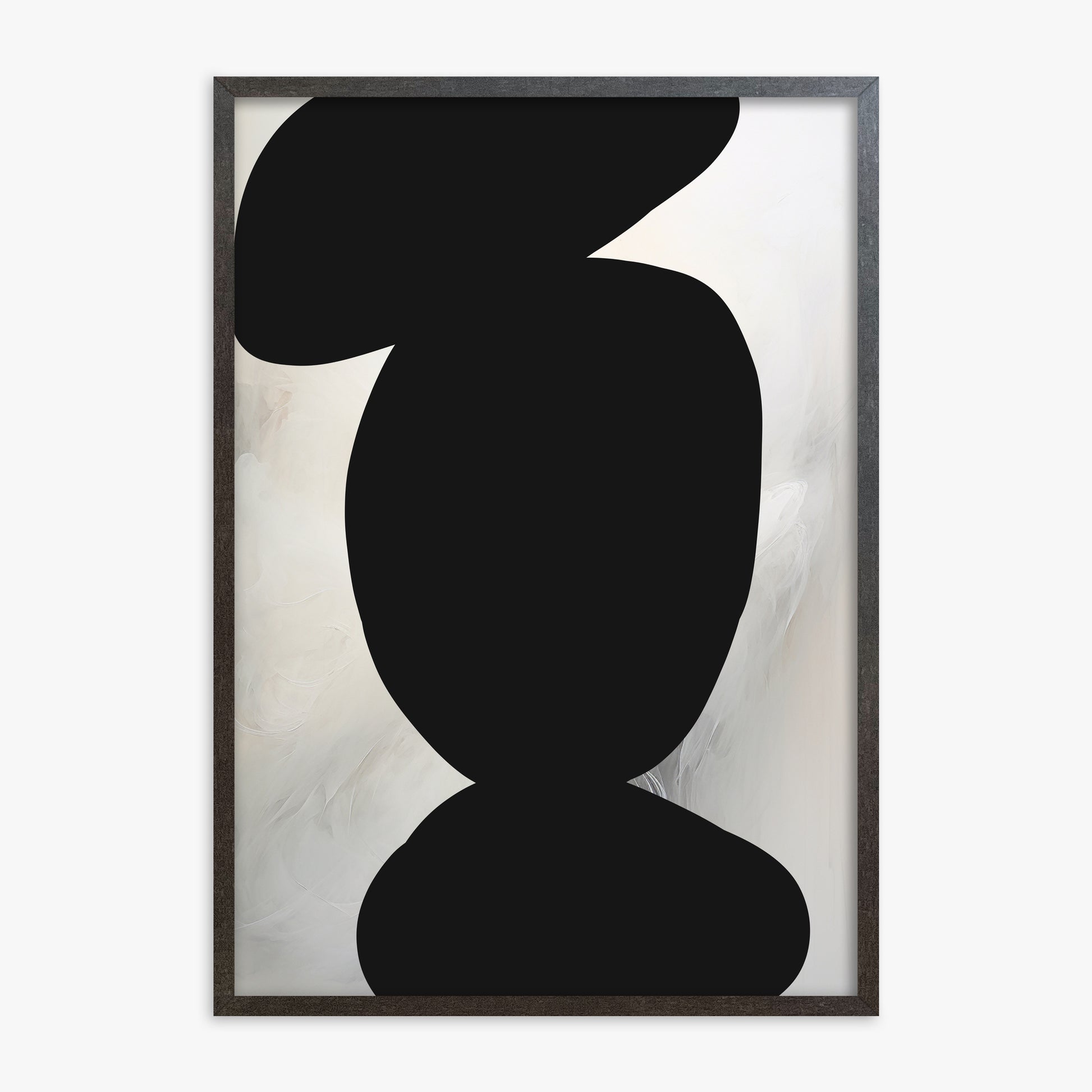 Silent Totem, 70x100cm Framed Art Reproduction With Espresso Frame