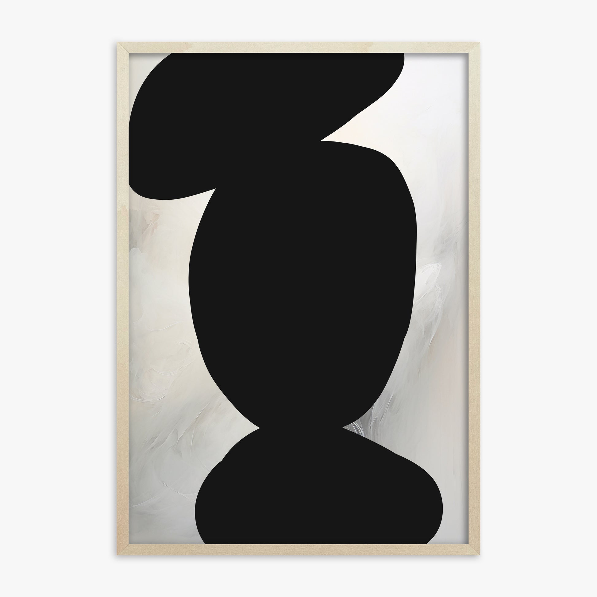 Silent Totem, 70x100cm Framed Art Reproduction With Lime Wood Frame
