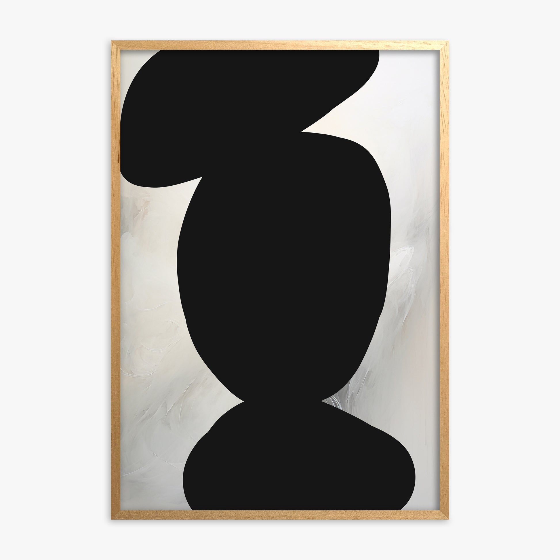 Silent Totem, Oak Framed Poster With Oak Frame