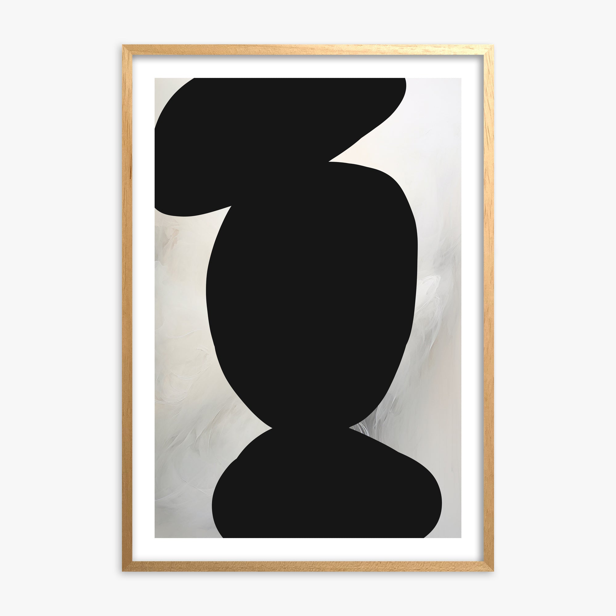 Silent Totem, Oak Framed Poster With Oak Frame