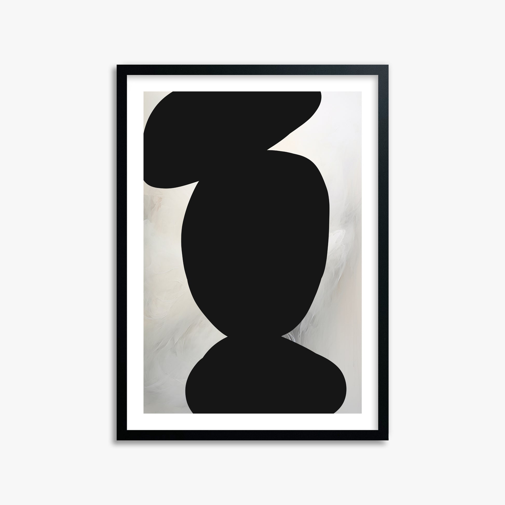 Silent Totem, 50x70cm Black Framed Art Reproduction