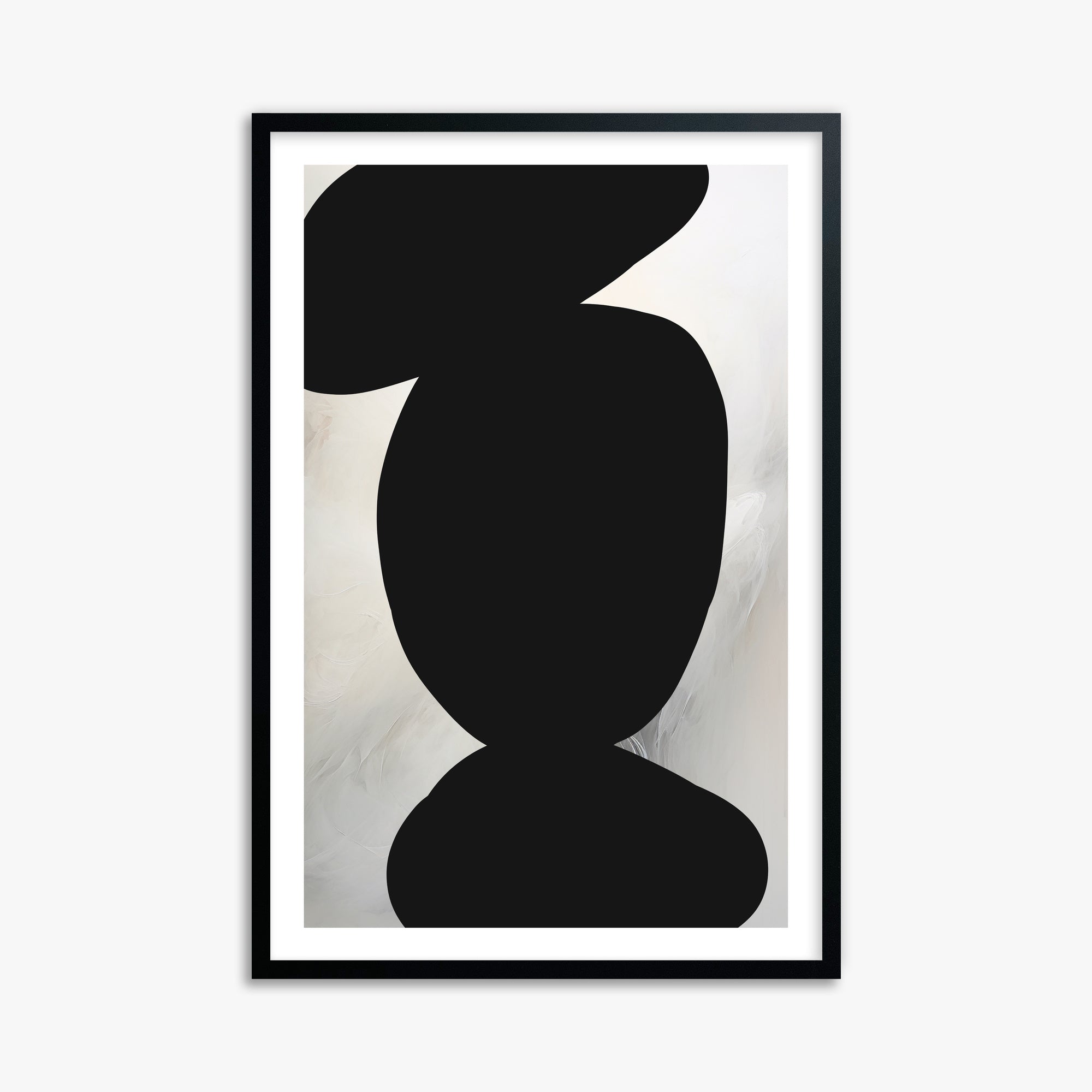 Silent Totem, 61x91cm Black Framed Art Reproduction