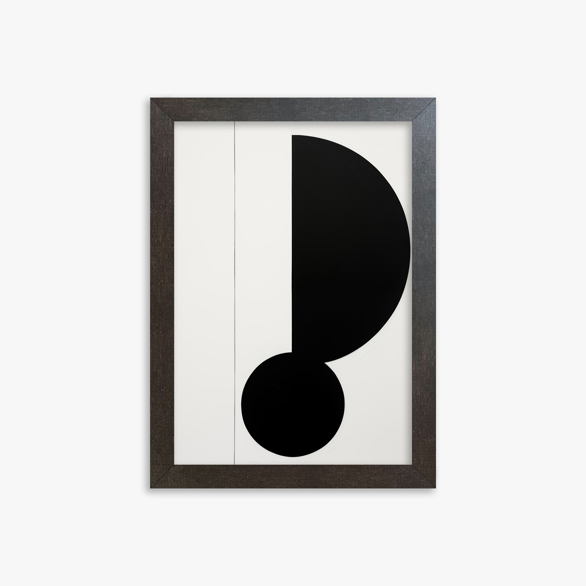 Rhythm in Silence, 21x30cm Framed Art Reproduction With Espresso Frame