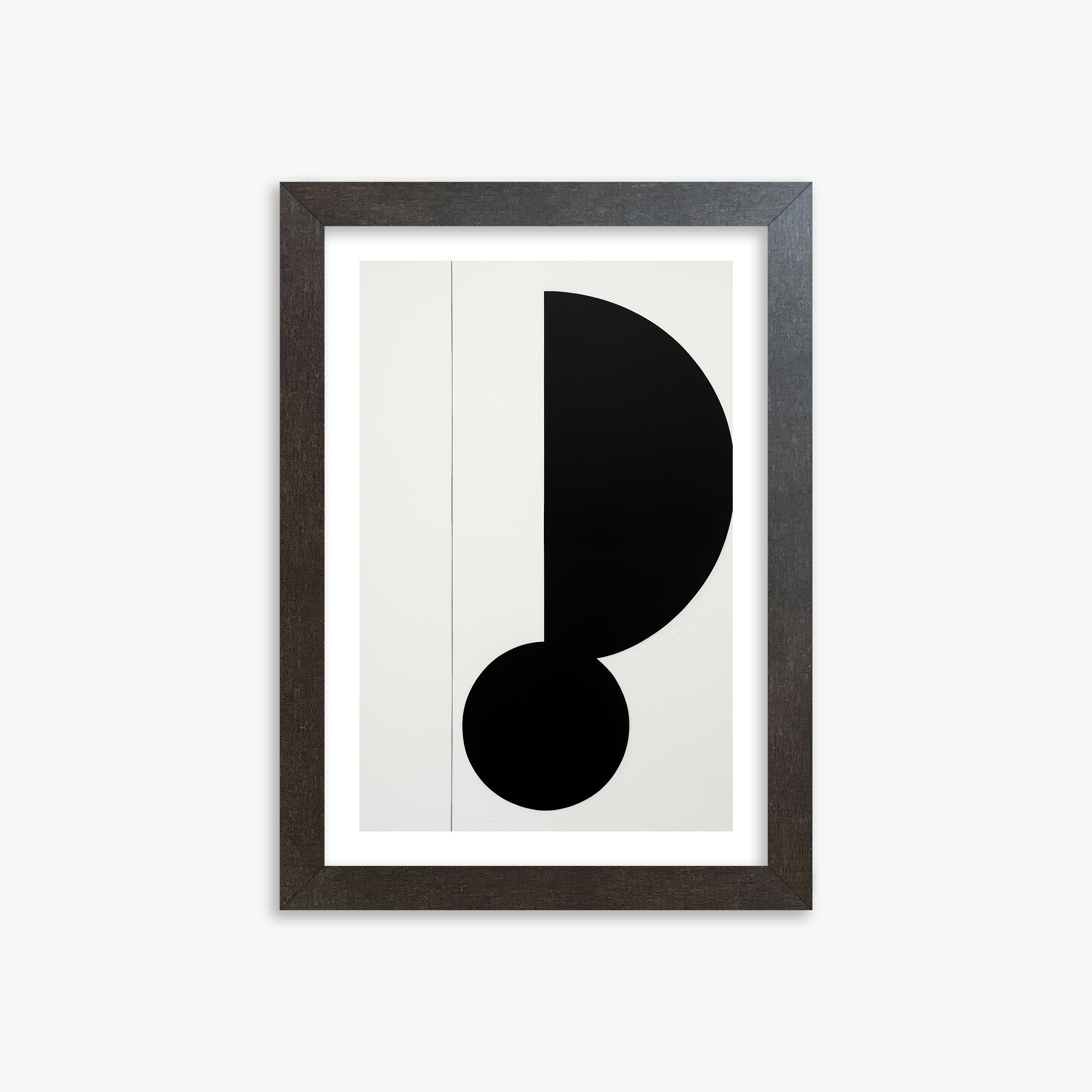 Rhythm in Silence, 21x30cm Framed Art Reproduction With Espresso Frame