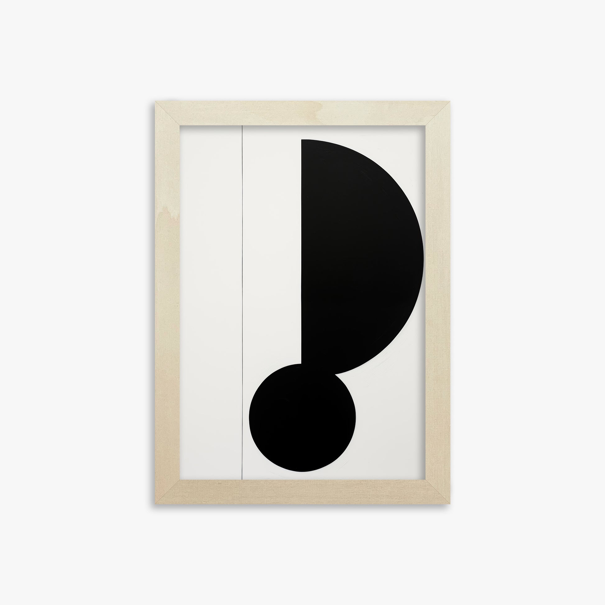 Rhythm in Silence, 21x30cm Framed Art Reproduction With Lime Wood Frame