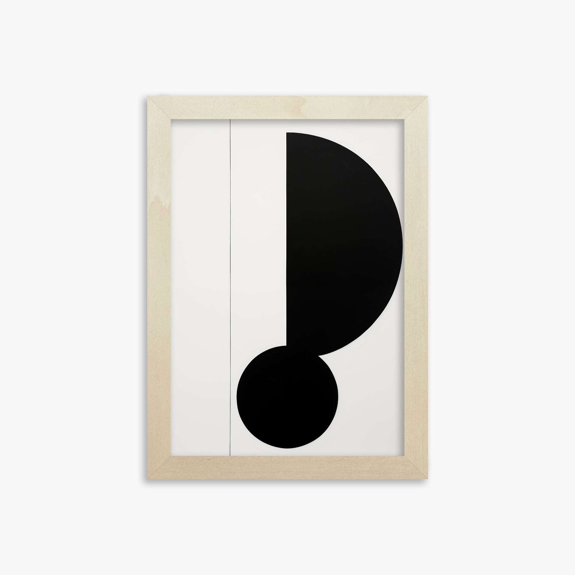 Rhythm in Silence, 21x30cm Framed Art Reproduction With Lime Wood Frame