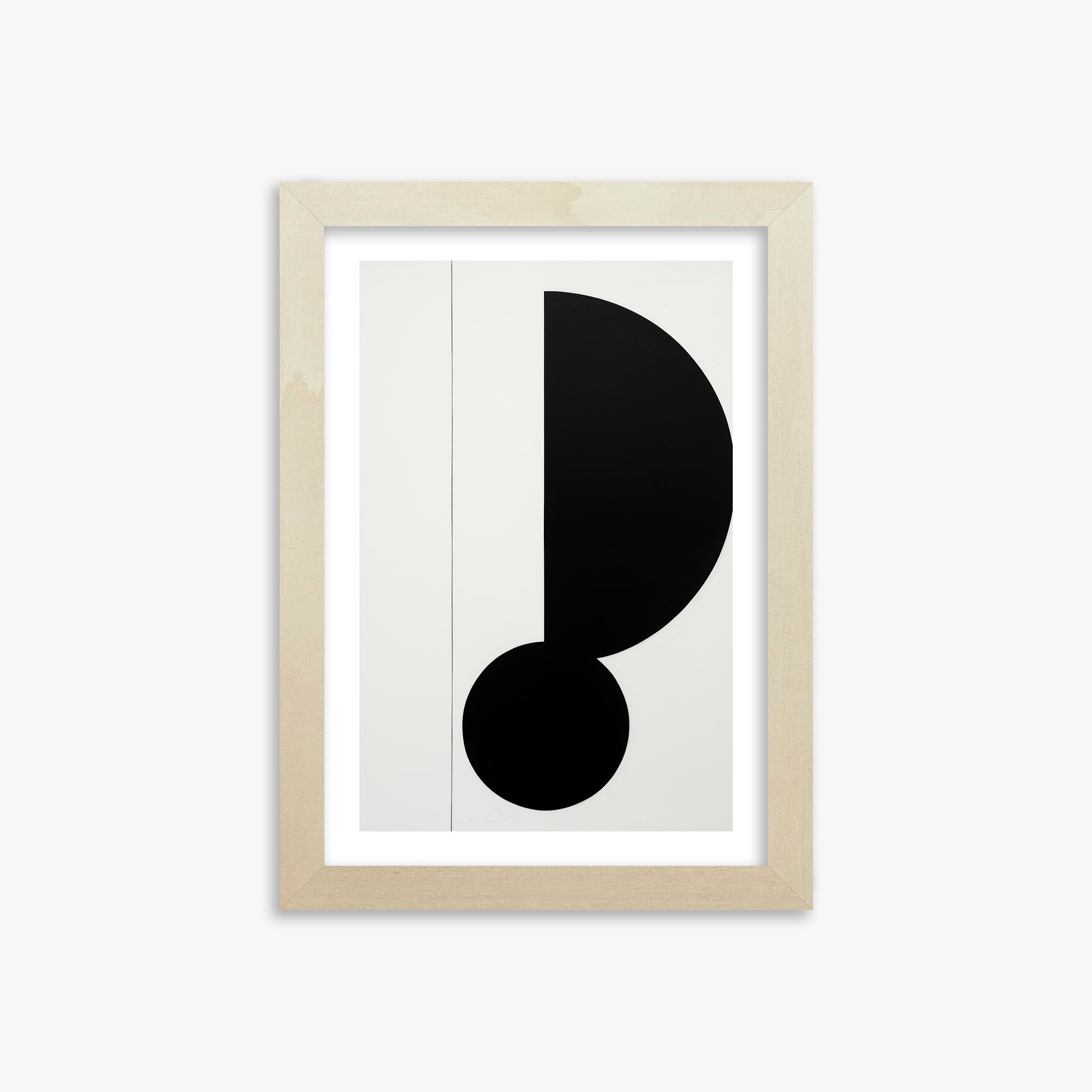 Rhythm in Silence, 21x30cm Framed Art Reproduction With Lime Wood Frame