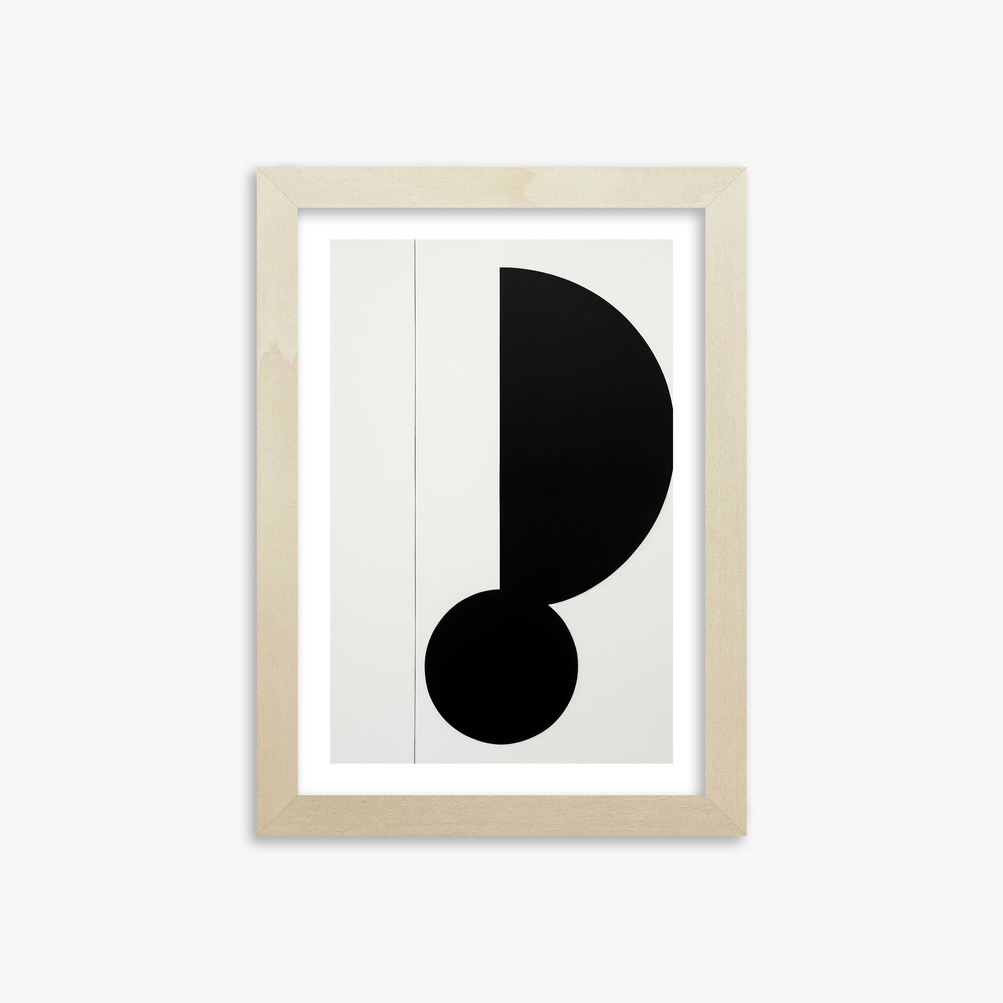 Rhythm in Silence, 21x30cm Framed Art Reproduction With Lime Wood Frame