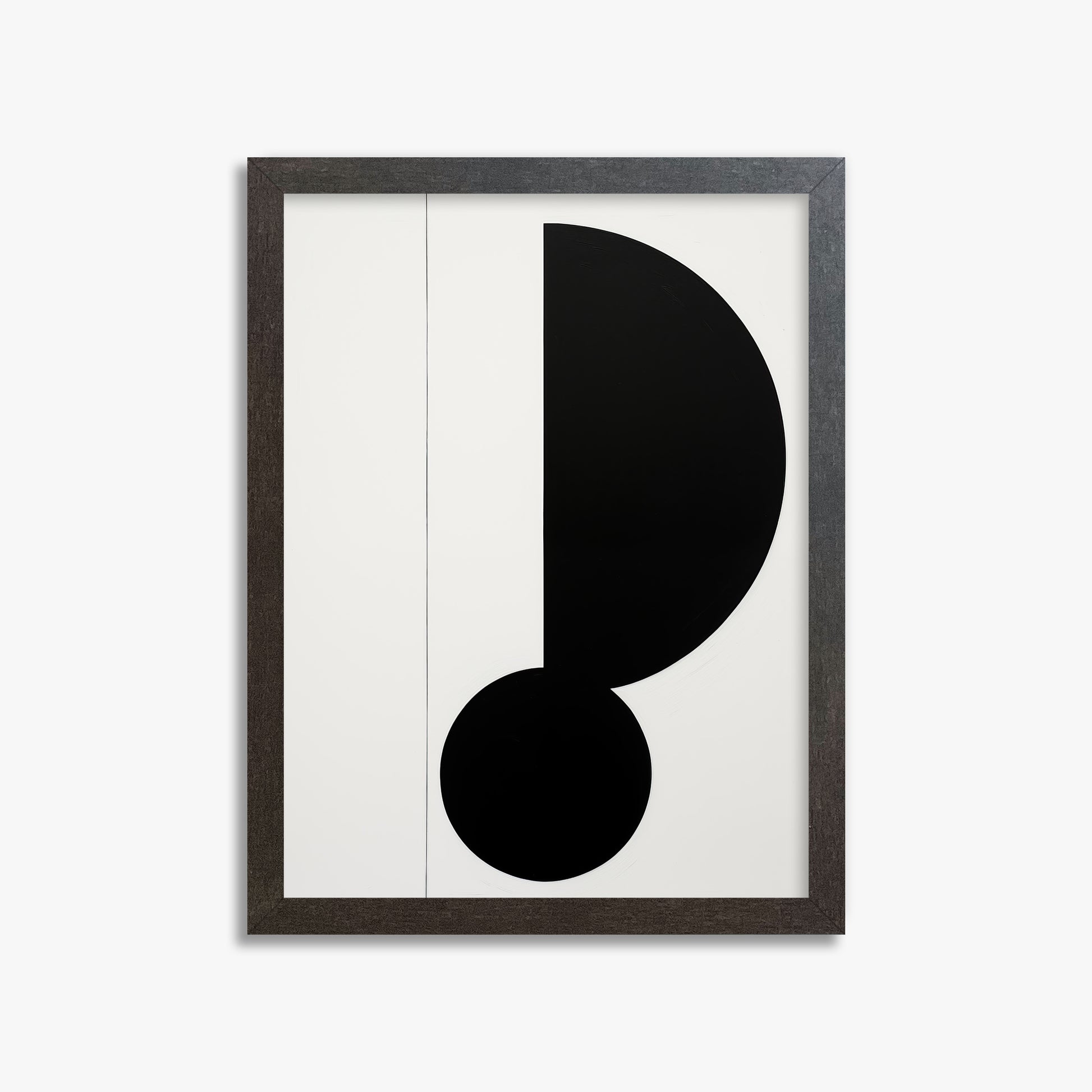 Rhythm in Silence, 30x40cm Framed Art Reproduction With Espresso Frame