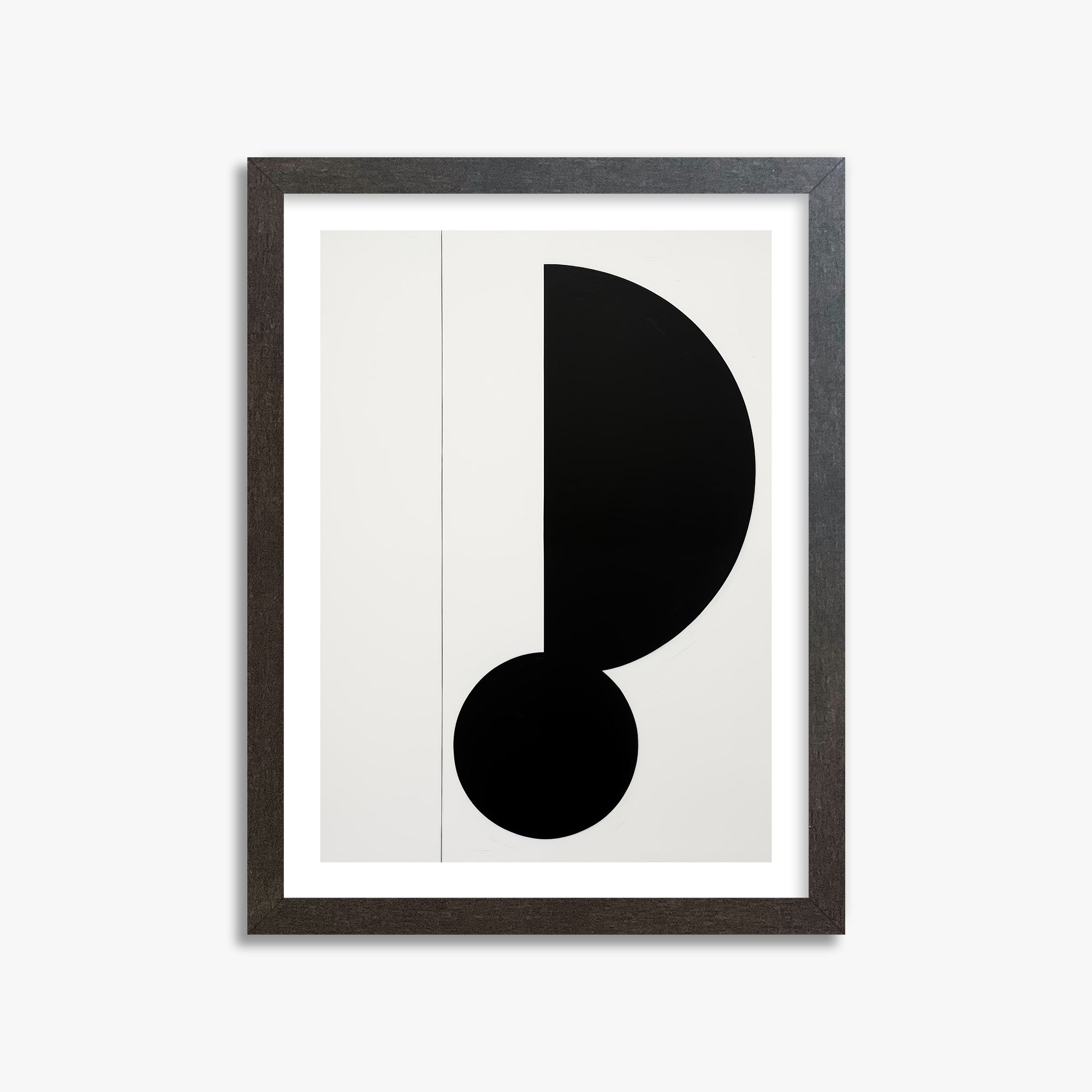 Rhythm in Silence, 30x40cm Framed Art Reproduction With Espresso Frame