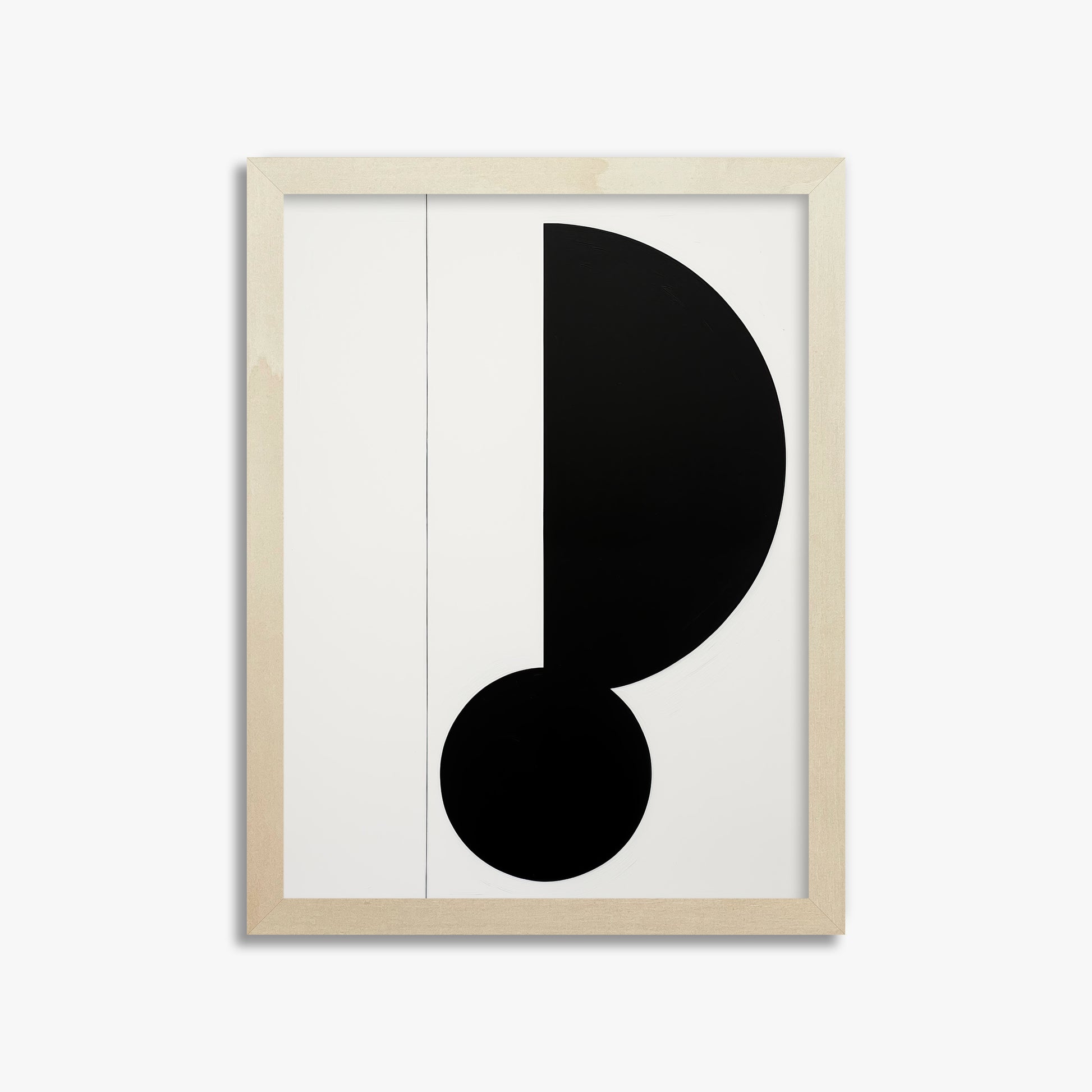 Rhythm in Silence, 30x40cm Framed Art Reproduction With Lime Wood Frame