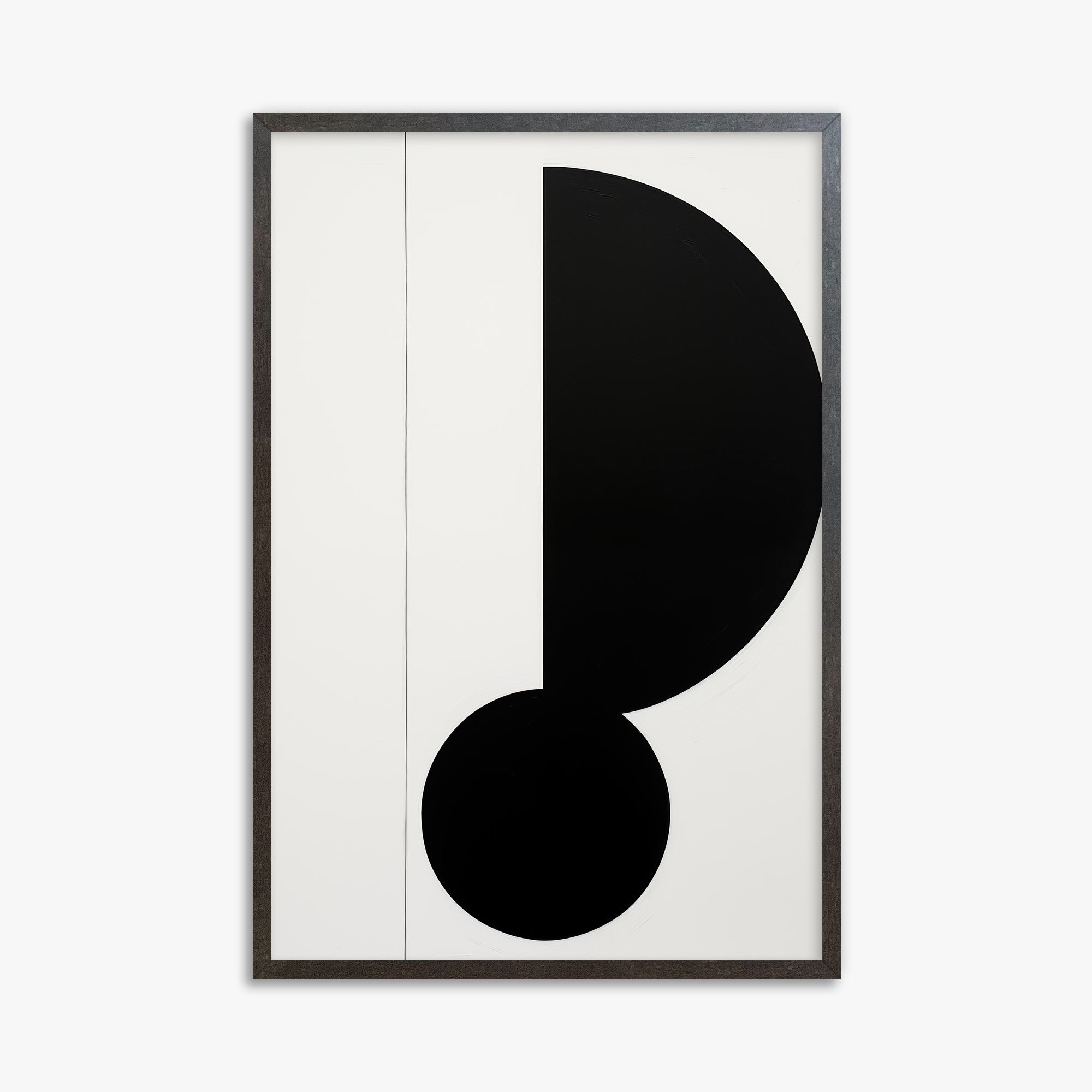 Rhythm in Silence, 61x91cm Framed Art Reproduction With Espresso Frame